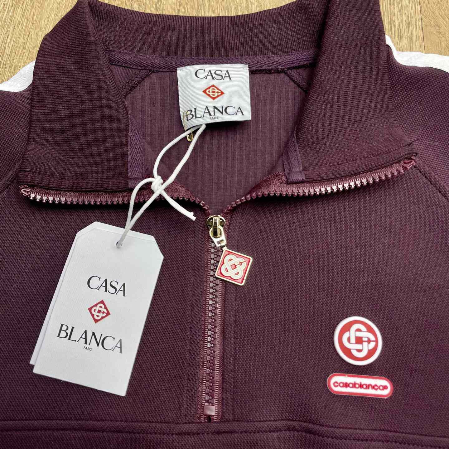 Casablanca Quarter Zip Laurel Sweatshirt   c1104 - DopestKickz