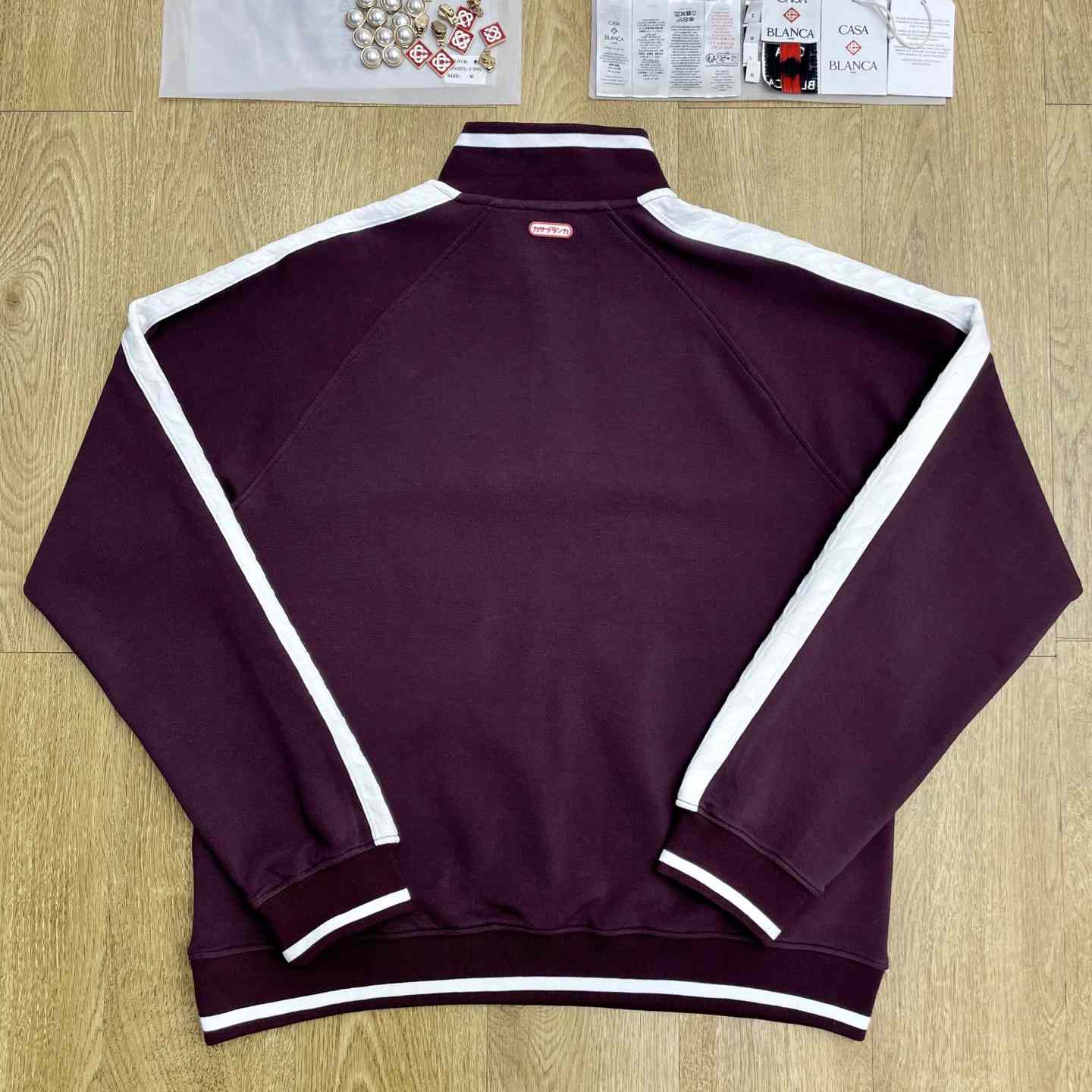 Casablanca Quarter Zip Laurel Sweatshirt   c1104 - DopestKickz