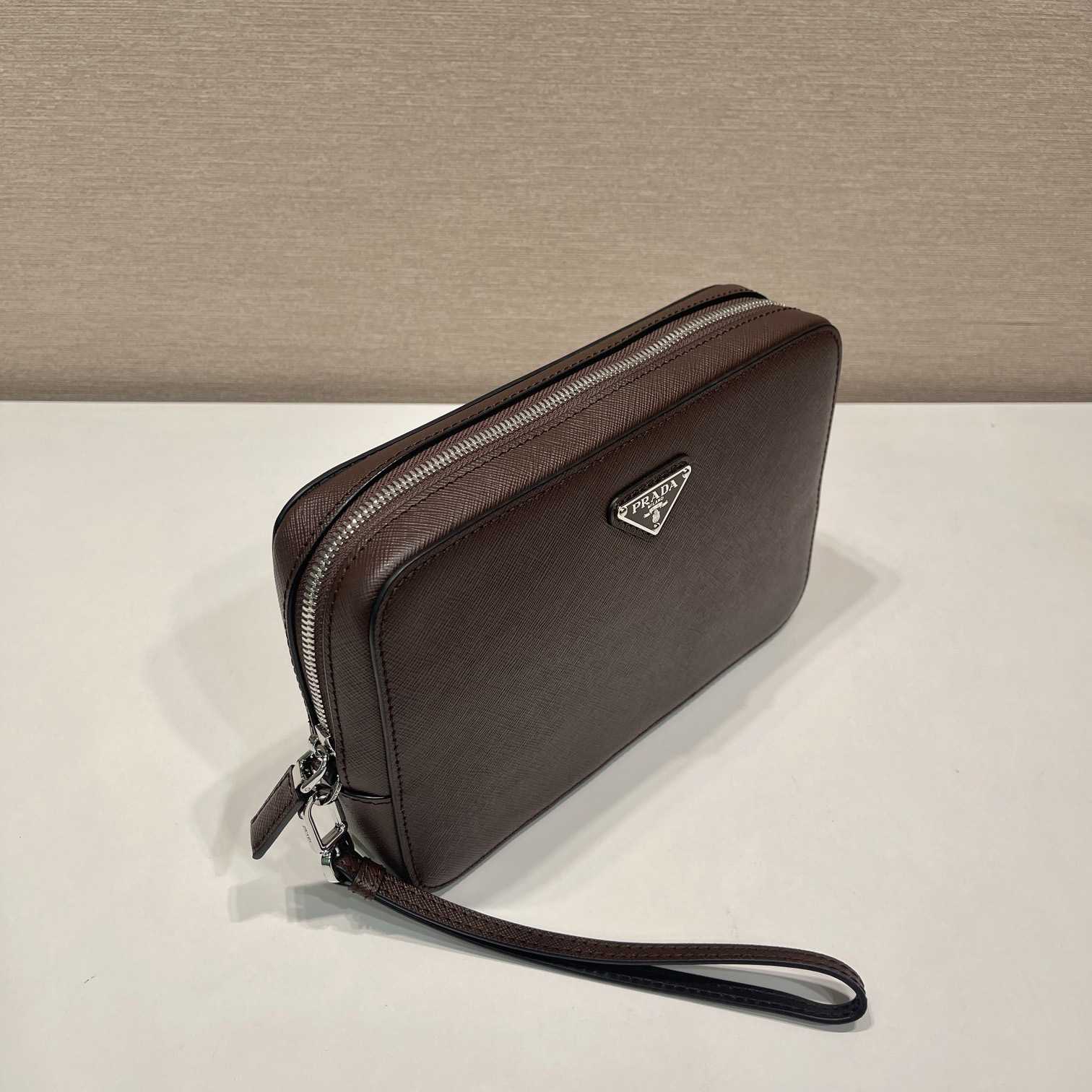 Prada Leather Clutch Bag (23.5*15.5*6.5cm) - DopestKickz