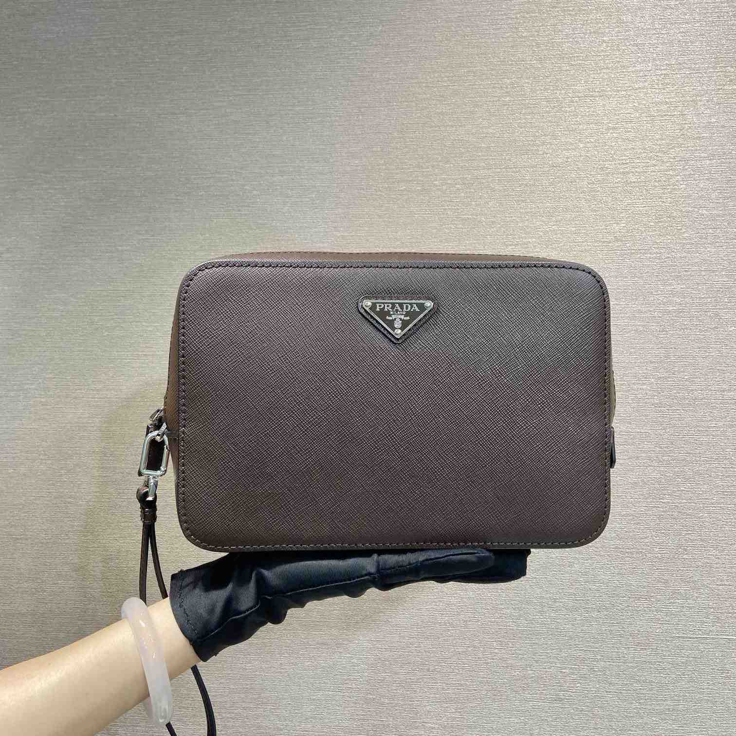 Prada Leather Clutch Bag (23.5*15.5*6.5cm) - DopestKickz