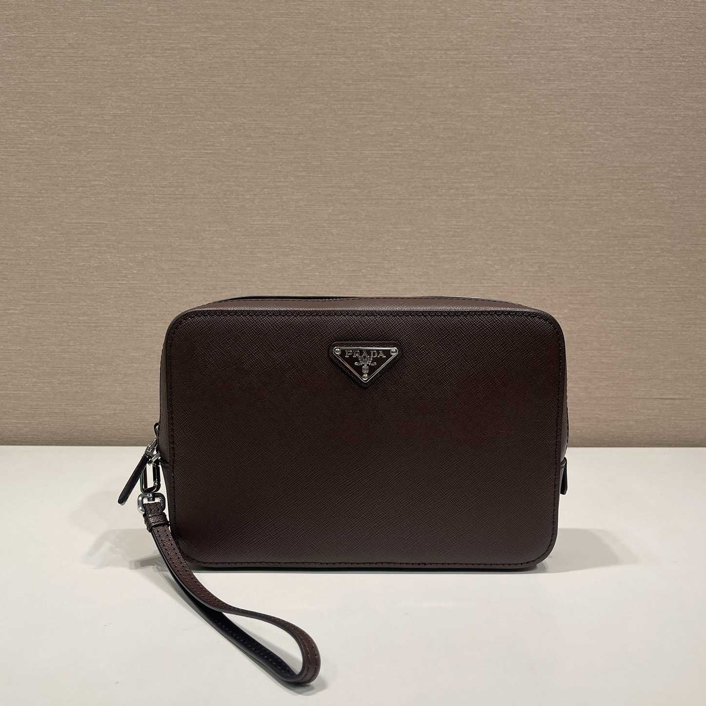 Prada Leather Clutch Bag (23.5*15.5*6.5cm) - DopestKickz