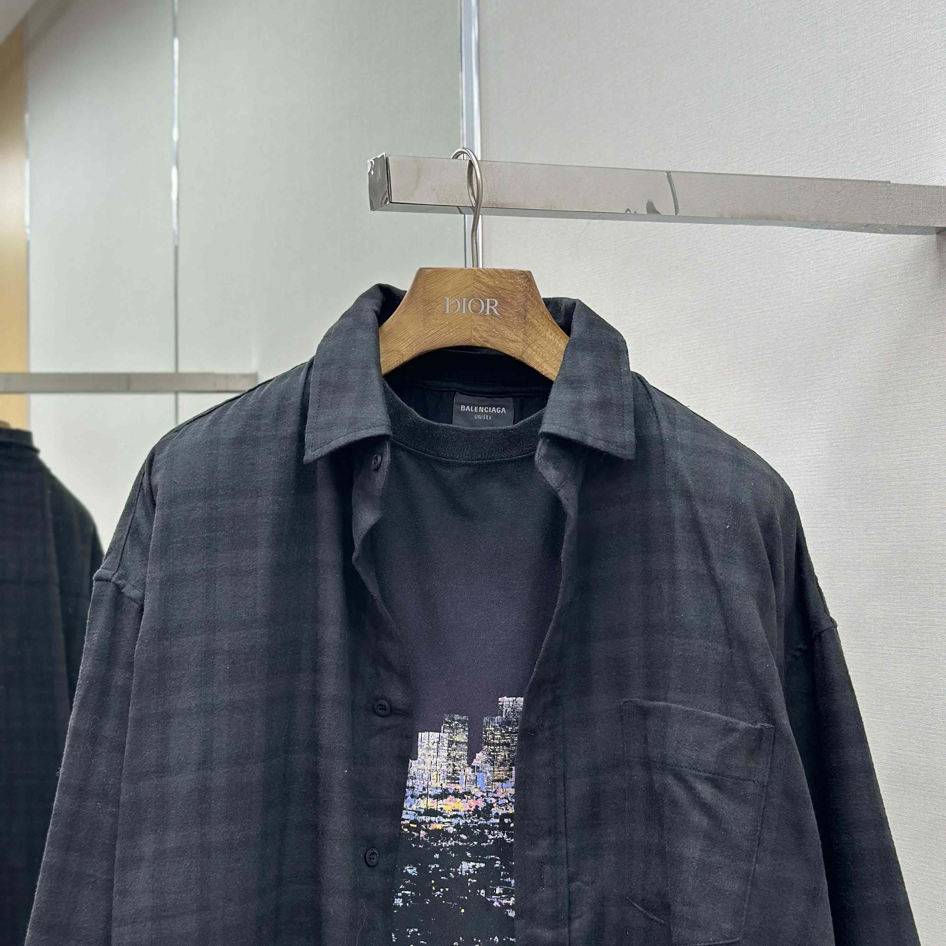 Balenciaga Layered Shirt - DopestKickz