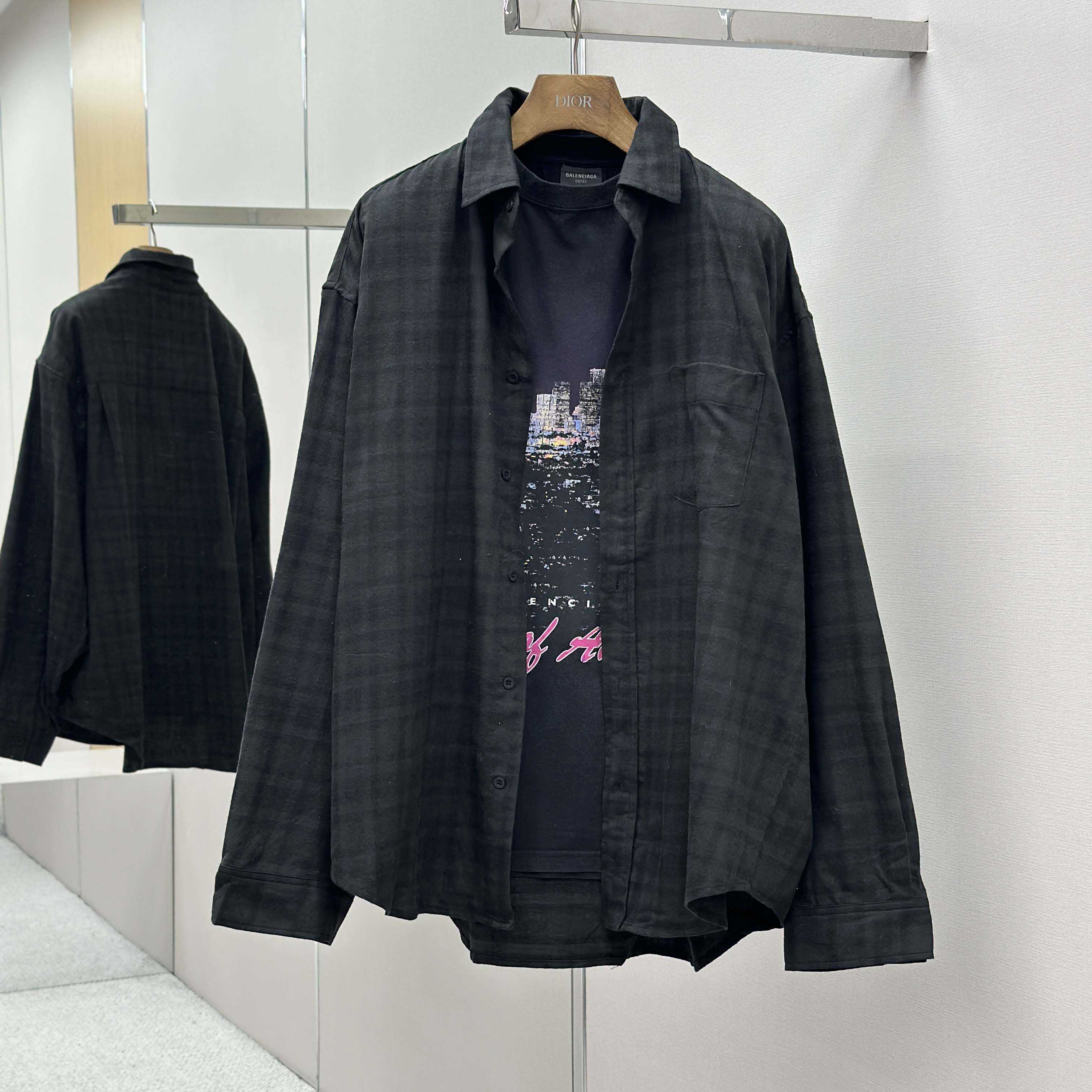 Balenciaga Layered Shirt - DopestKickz