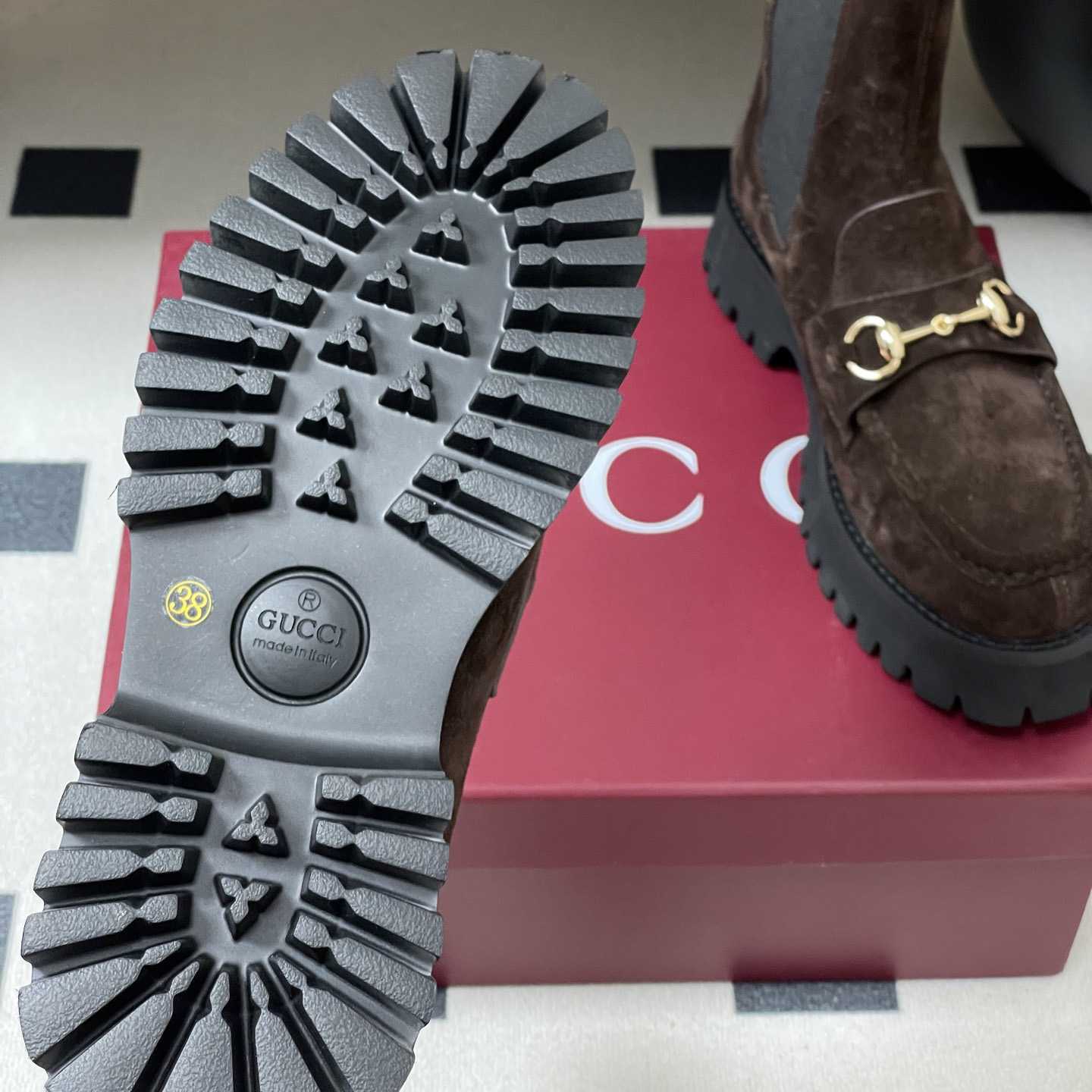 Gucci Women's Ankle Boot With Horsebit - DopestKickz