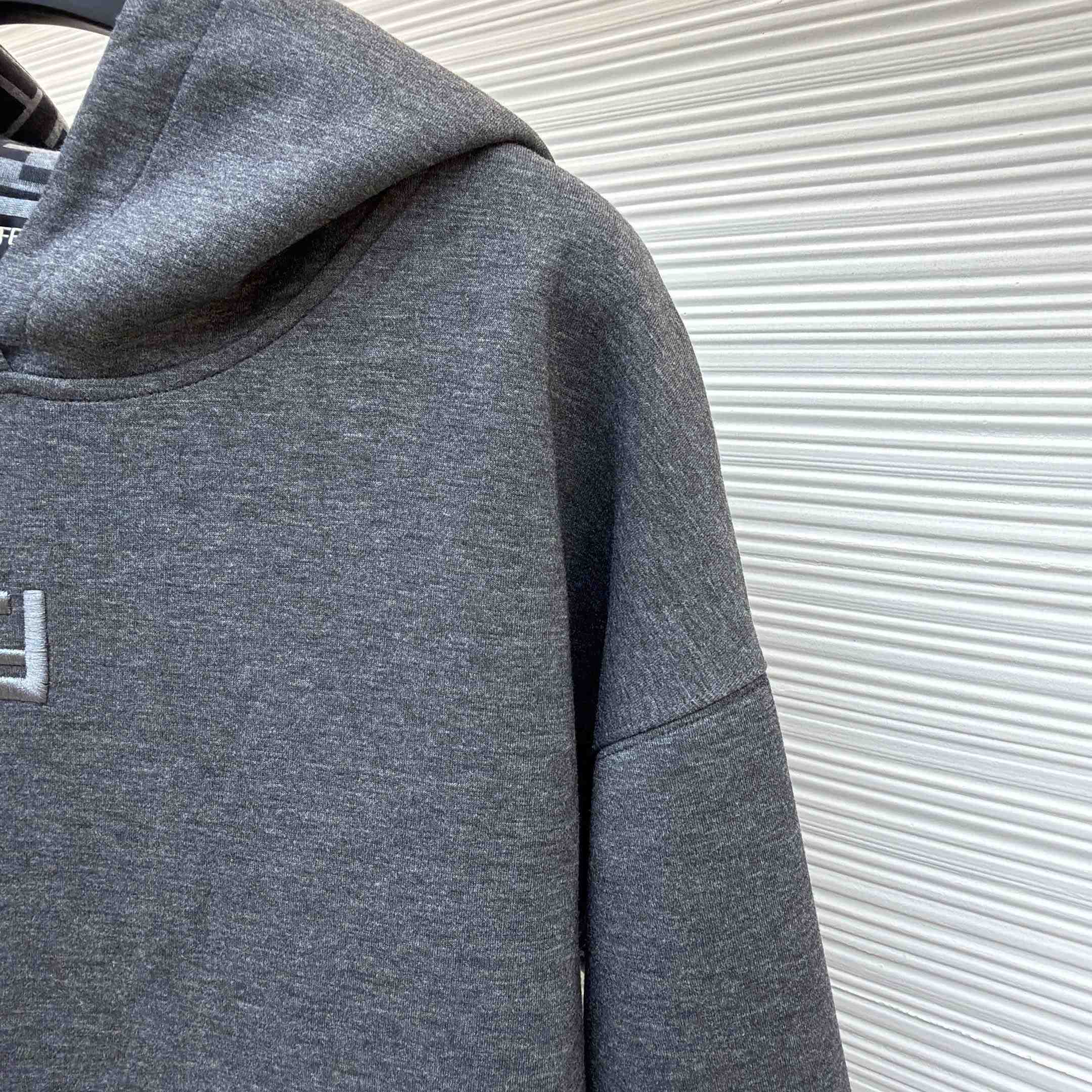 Fendi Dark Gray Cotton Sweatshirt - DopestKickz