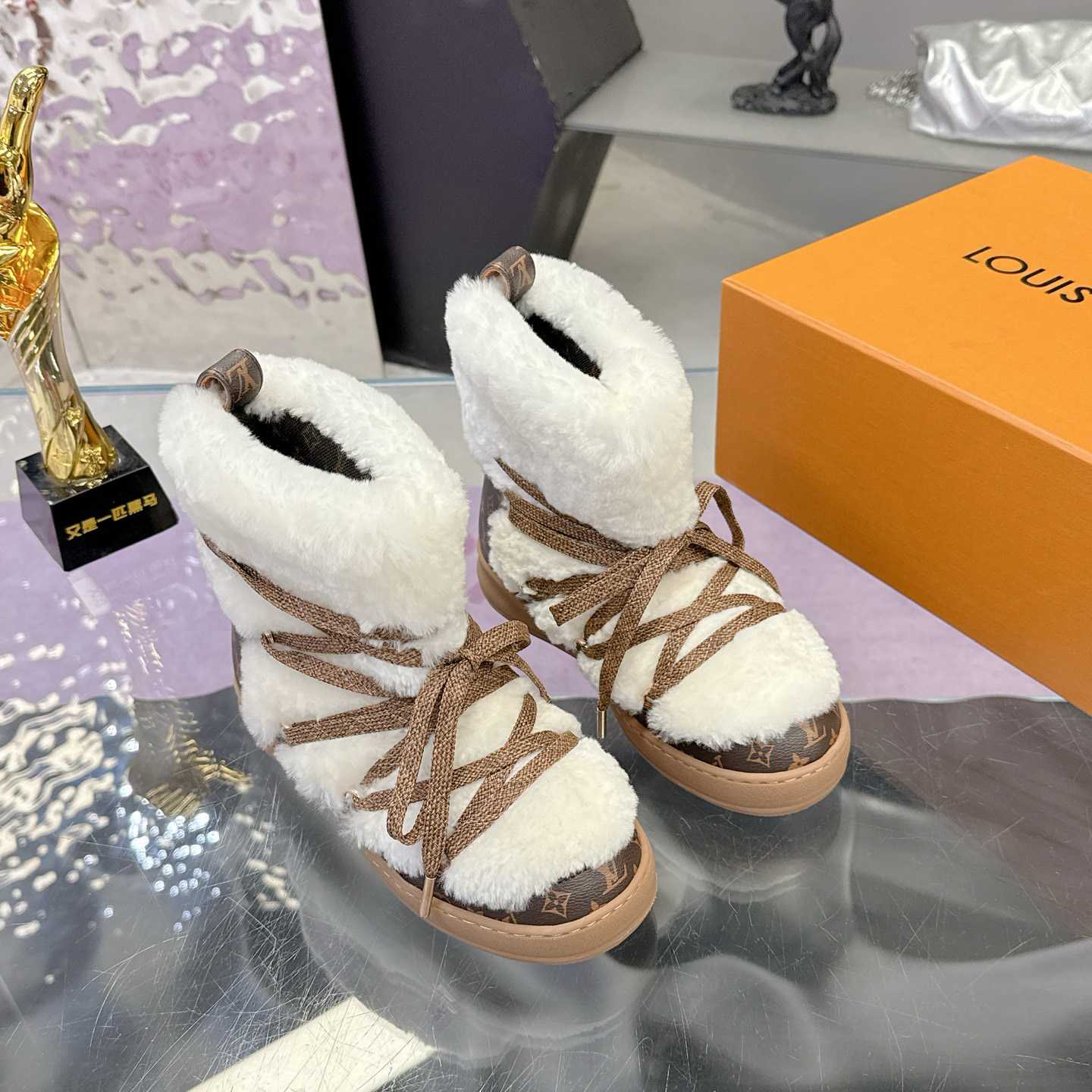 Louis Vuitton LV Cloud Lace-Up Ankle Boot Sneaker  1AIV37 - DopestKickz