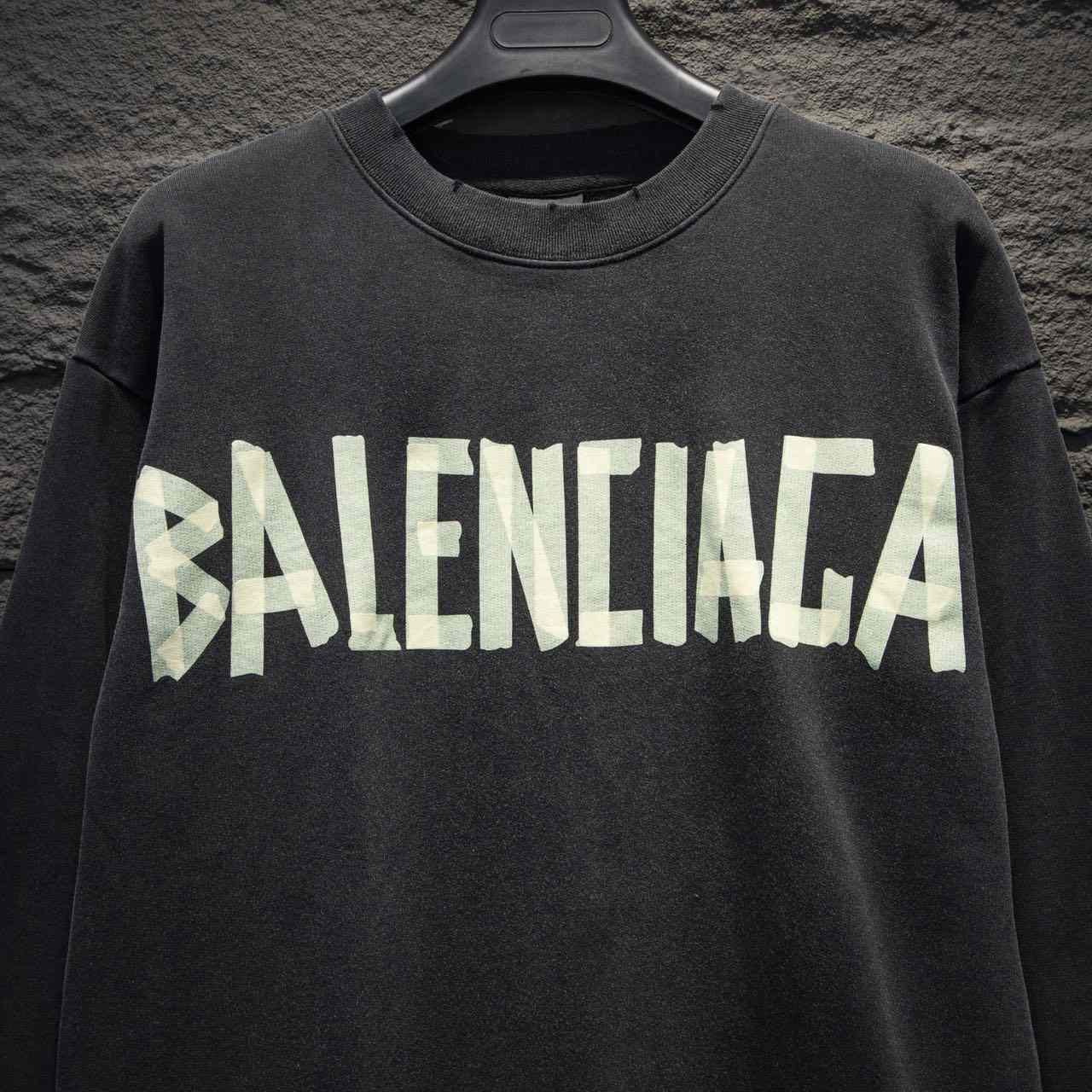 Balenciaga Tape Type Double Front Sweatshirt  - DopestKickz
