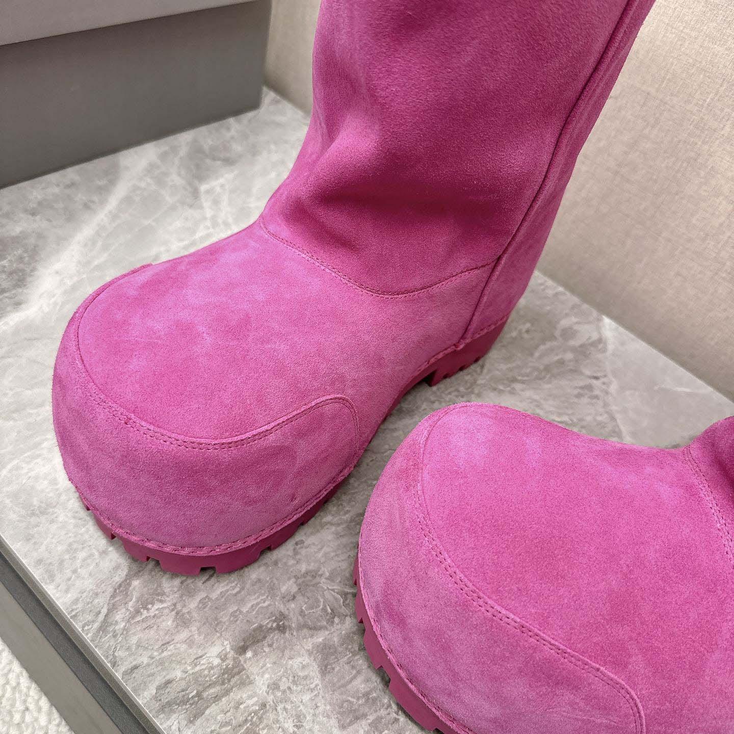 Balenciaga Alaska Fur High Boots - DopestKickz