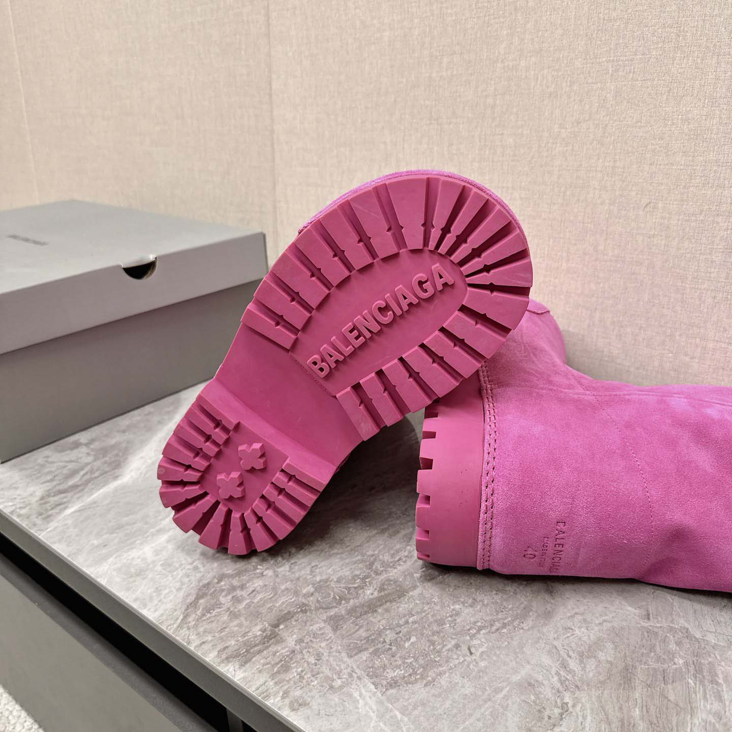 Balenciaga Alaska Fur High Boots - DopestKickz