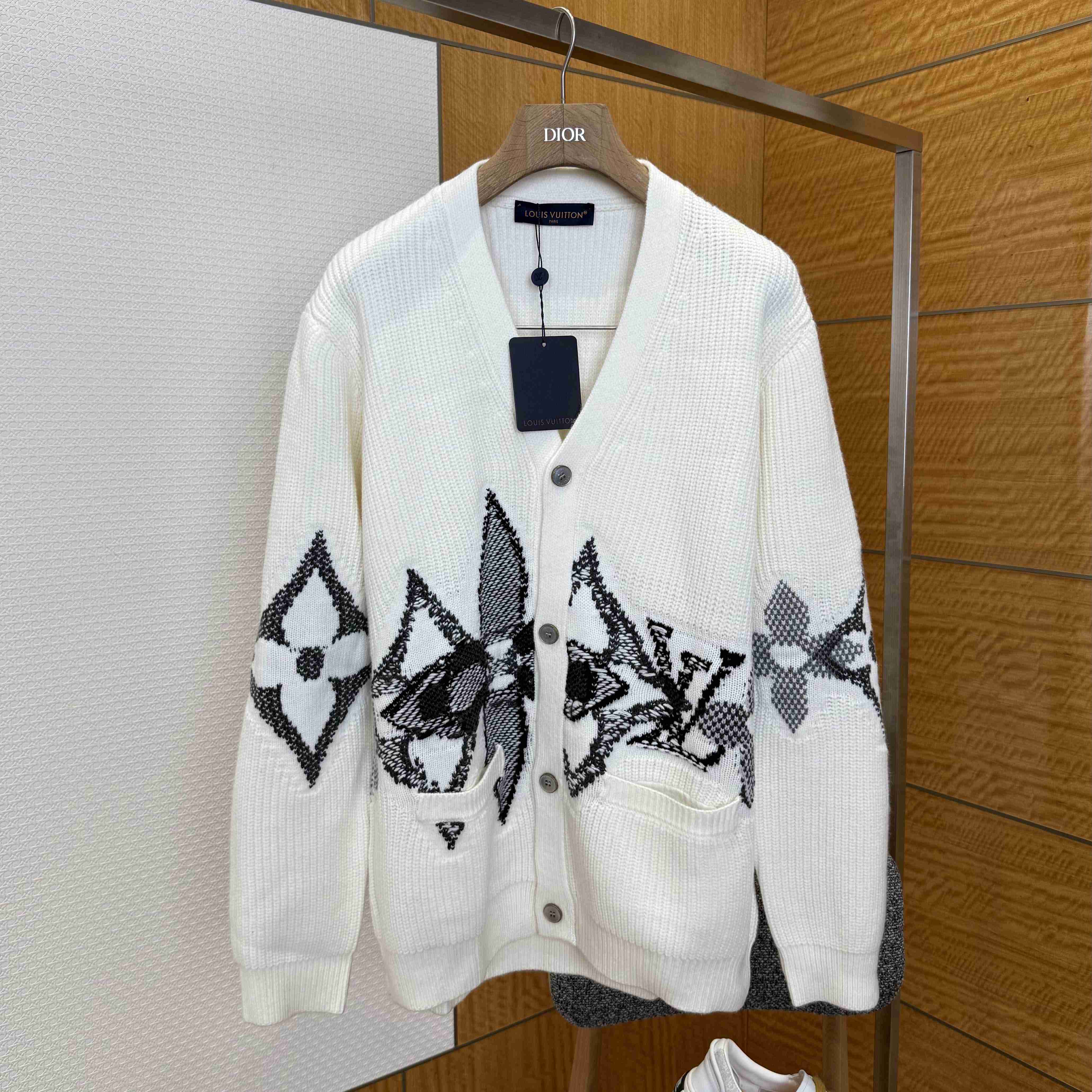 Louis Vuitton Graphic Knitted Cardigan   1AJBX9 - DopestKickz