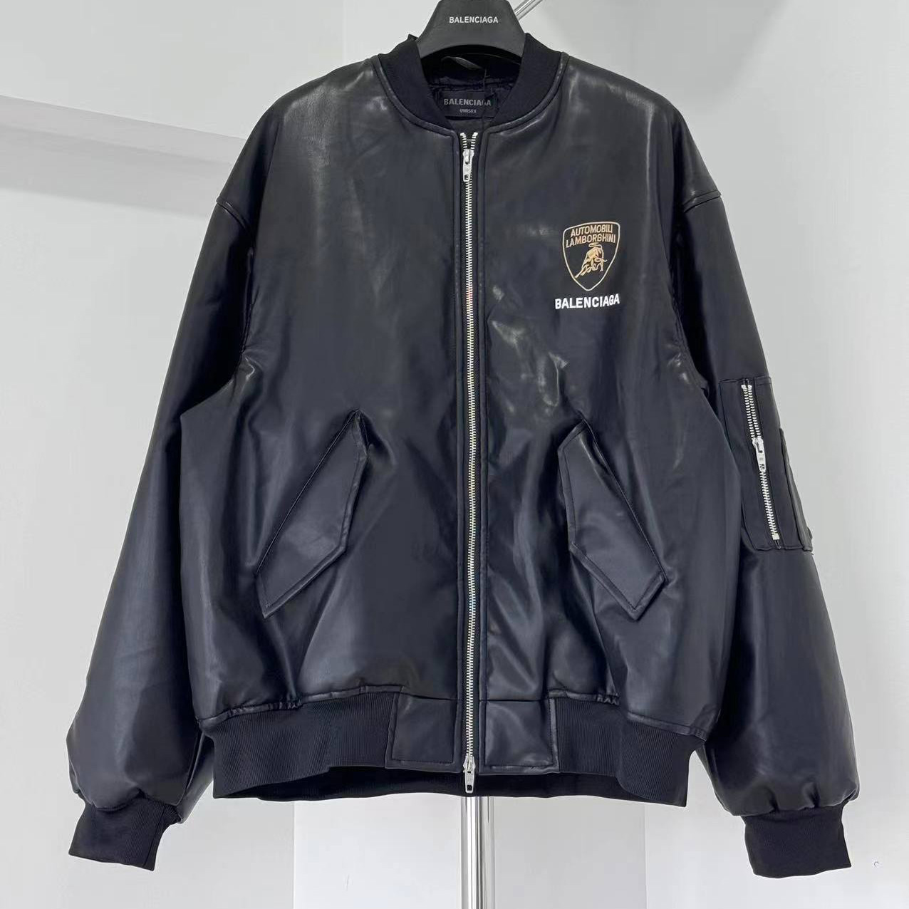 Balenciaga Automobil Lamborghini Oversized Bomber Jacket - DopestKickz