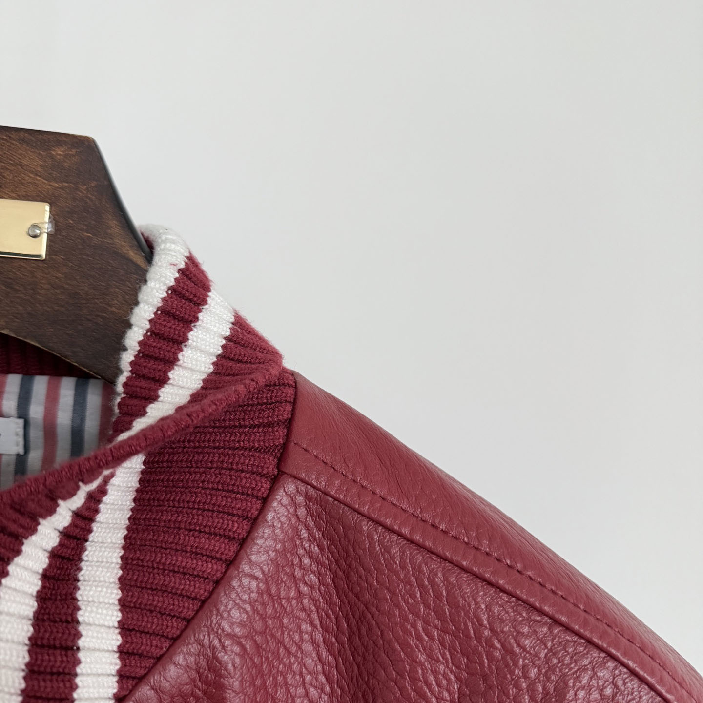 Thom Browne 4-bar Leather Bomber Jacket - DopestKickz