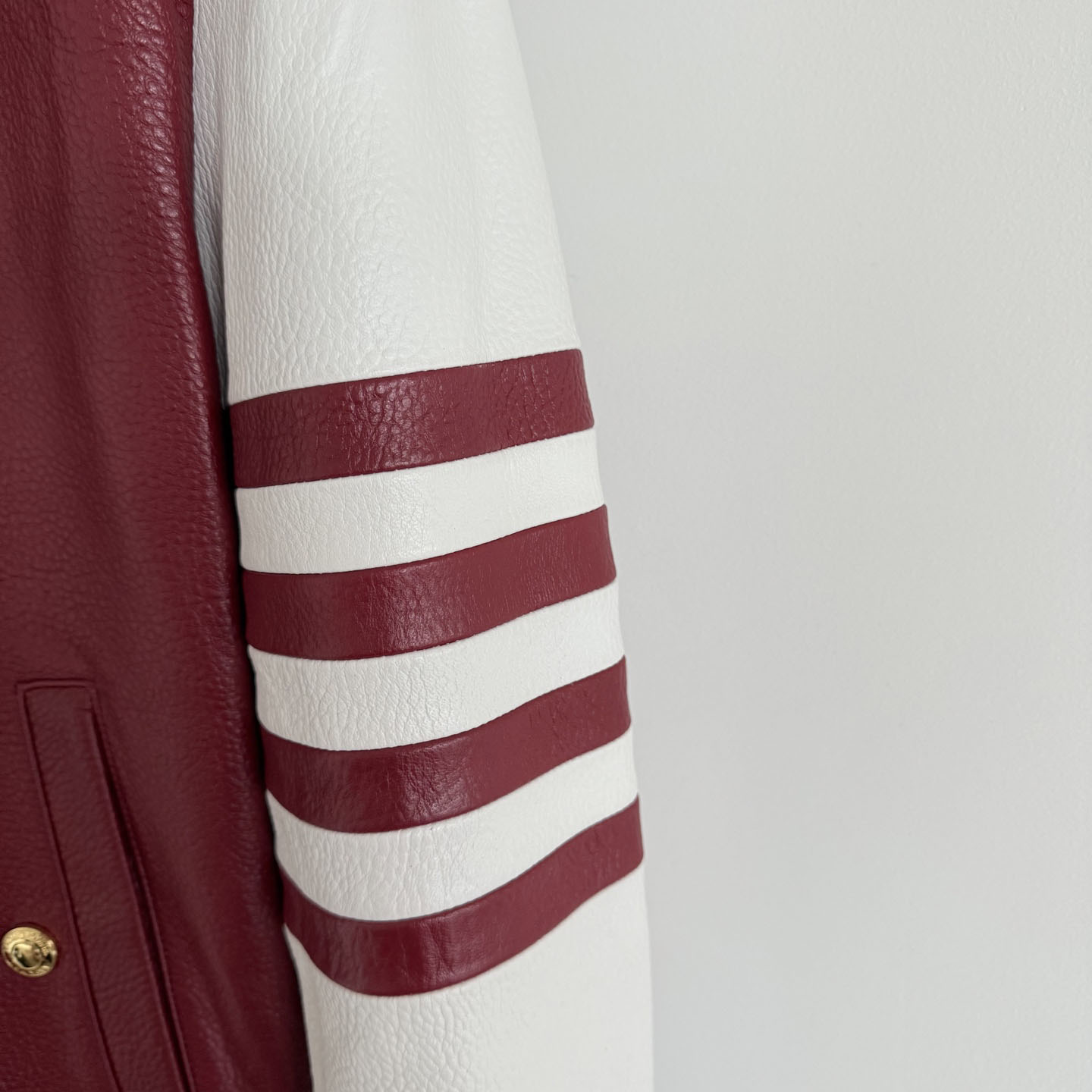 Thom Browne 4-bar Leather Bomber Jacket - DopestKickz