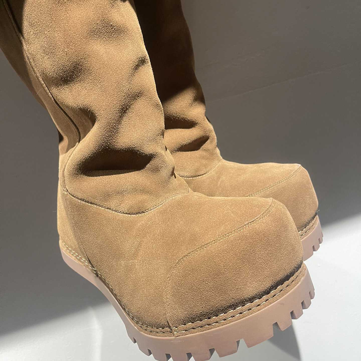 Balenciaga Alaska Fur High Boots - DopestKickz