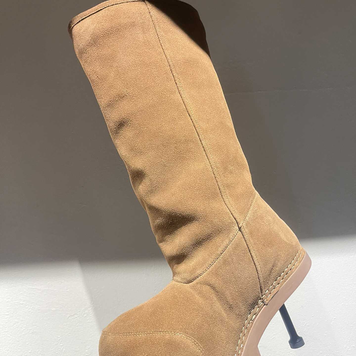 Balenciaga Alaska Fur High Boots - DopestKickz