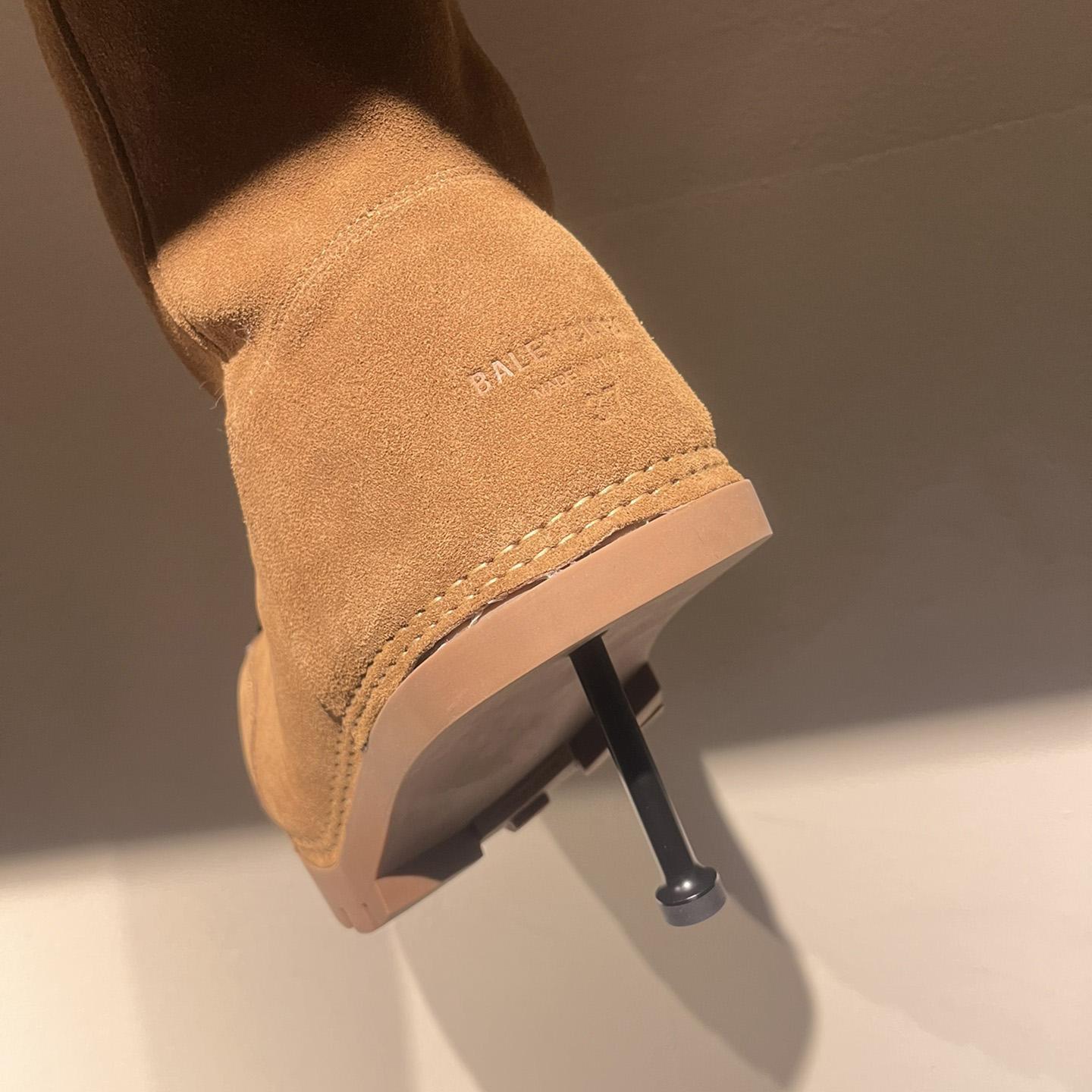 Balenciaga Alaska Fur High Boots - DopestKickz