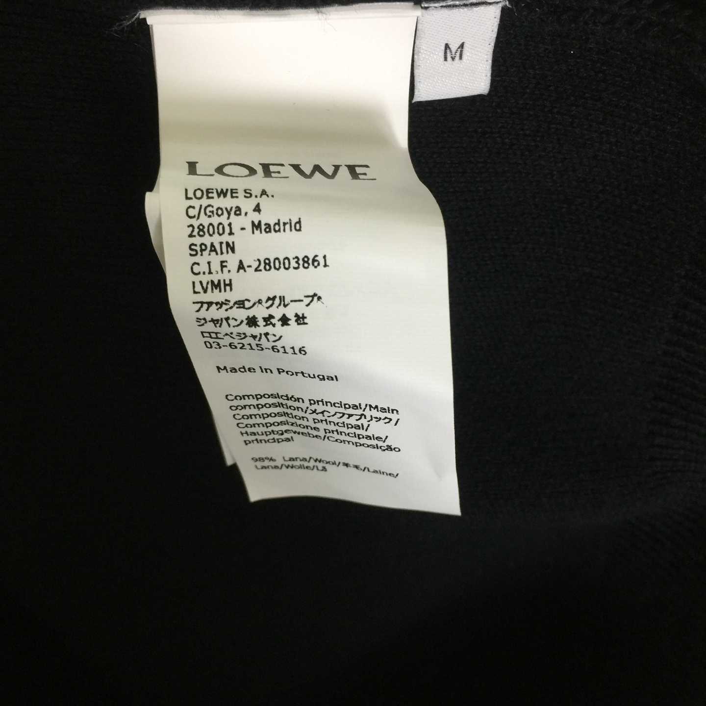 Loewe Zip-up Hoodie In Wool - DopestKickz