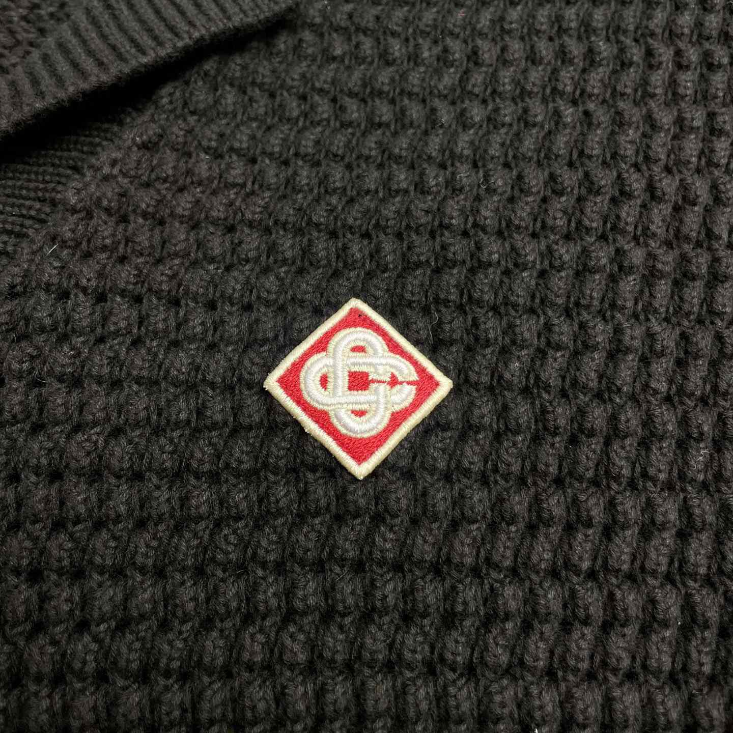 Casablanca Buttoned Ribbed Knit Cardigan   D0114 - DopestKickz