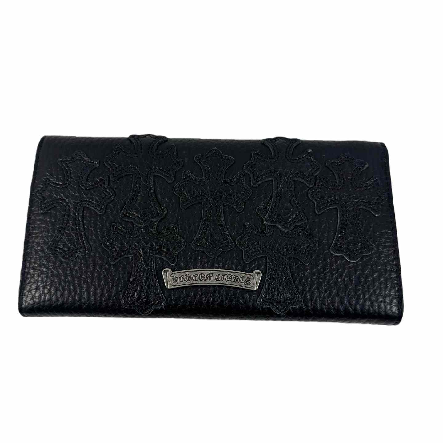 Chrome Heart Leather Cross Wallet - DopestKickz