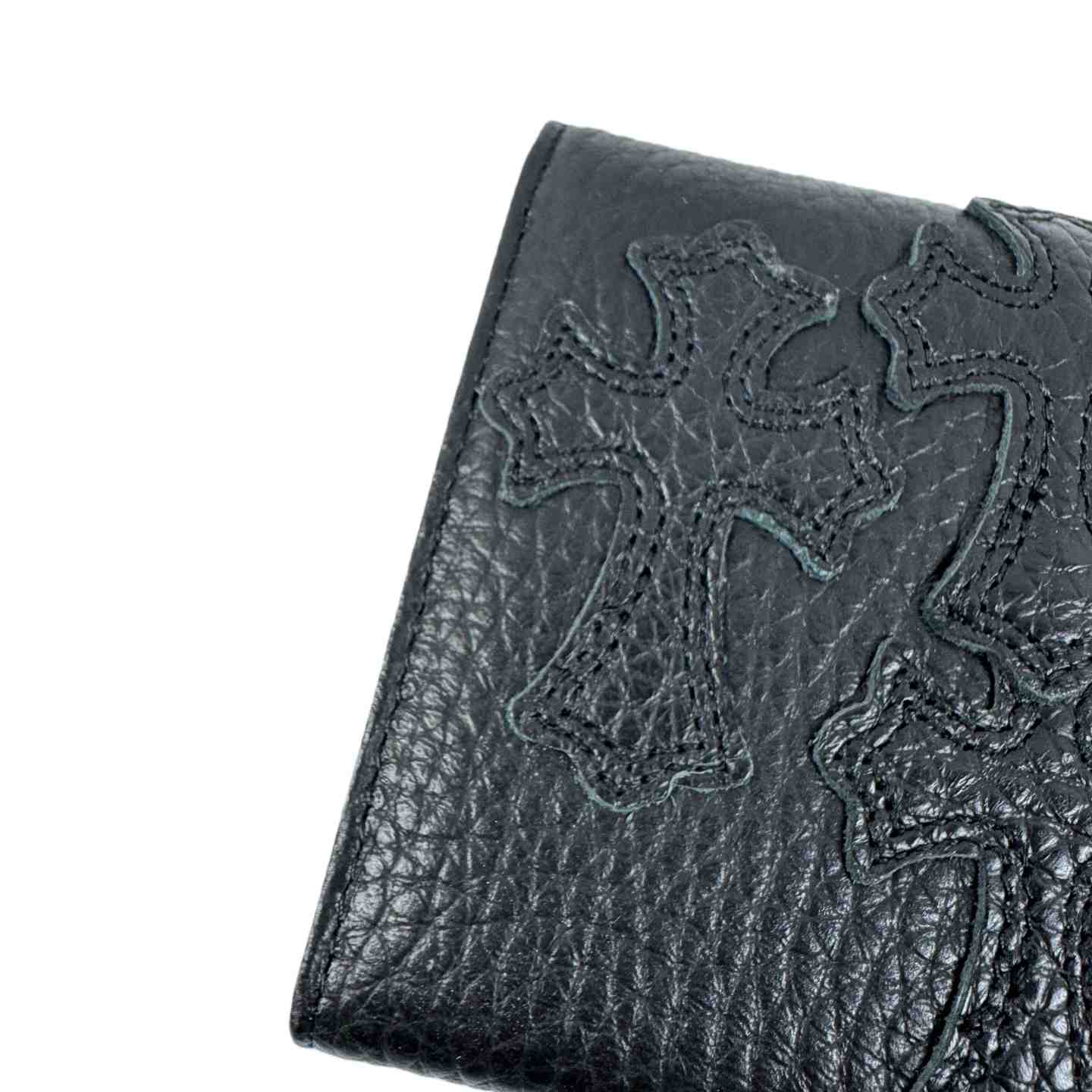 Chrome Heart Leather Cross Wallet - DopestKickz