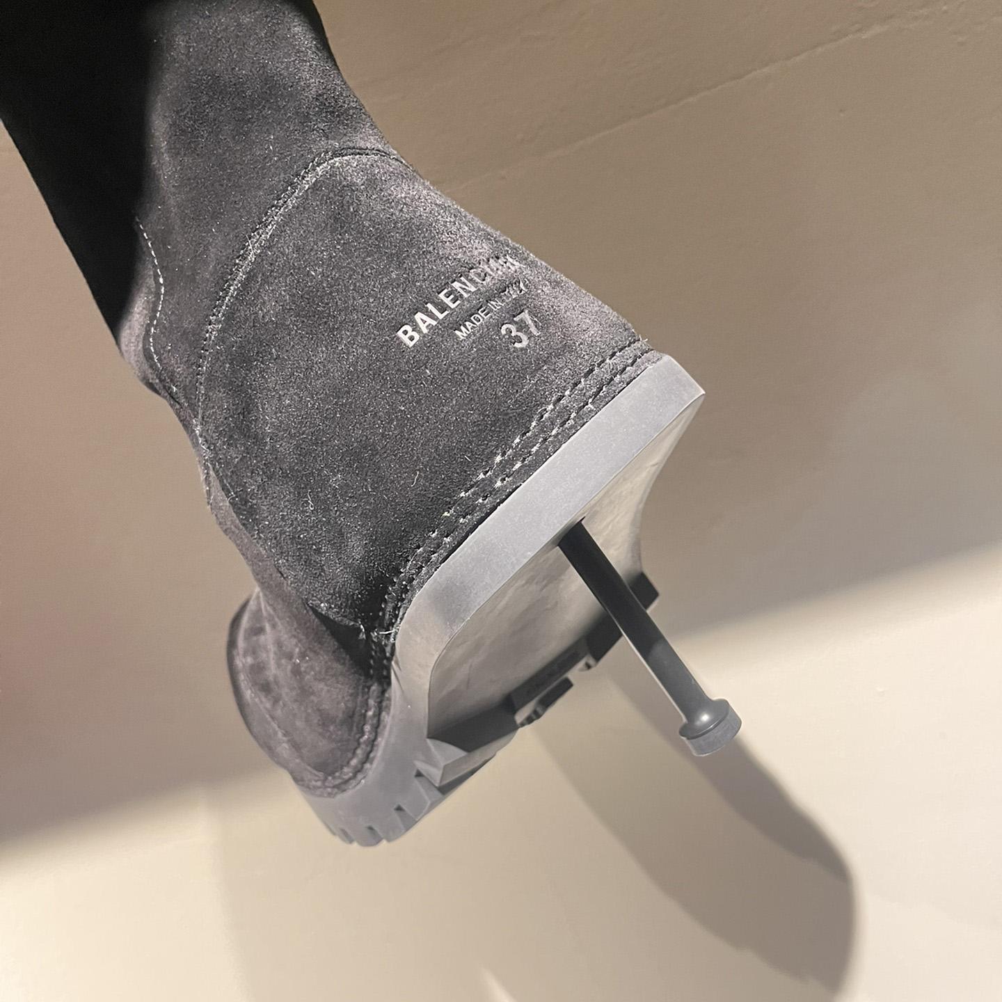 Balenciaga Alaska Fur High Boots - DopestKickz