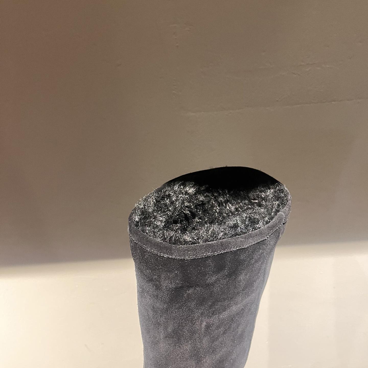 Balenciaga Alaska Fur High Boots - DopestKickz