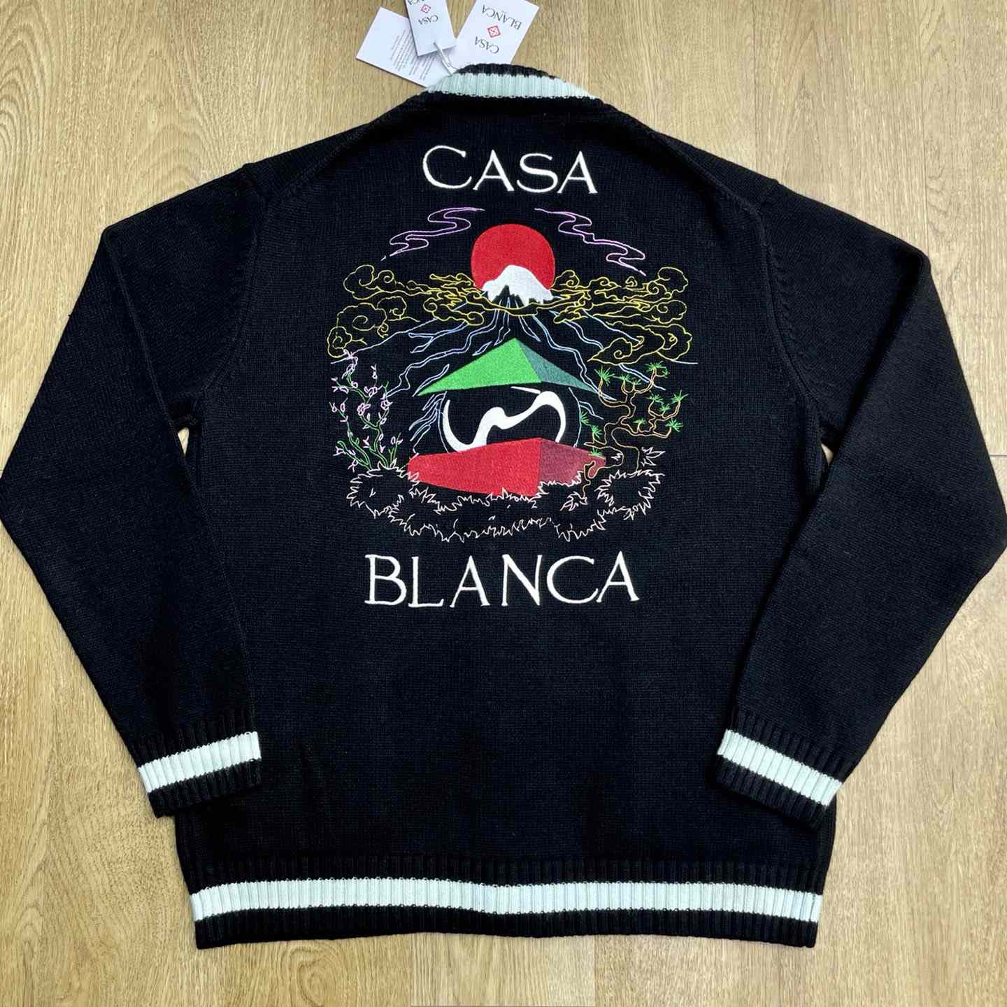 Casablanca Embroidered Panel Cardigan   Z6035 - DopestKickz