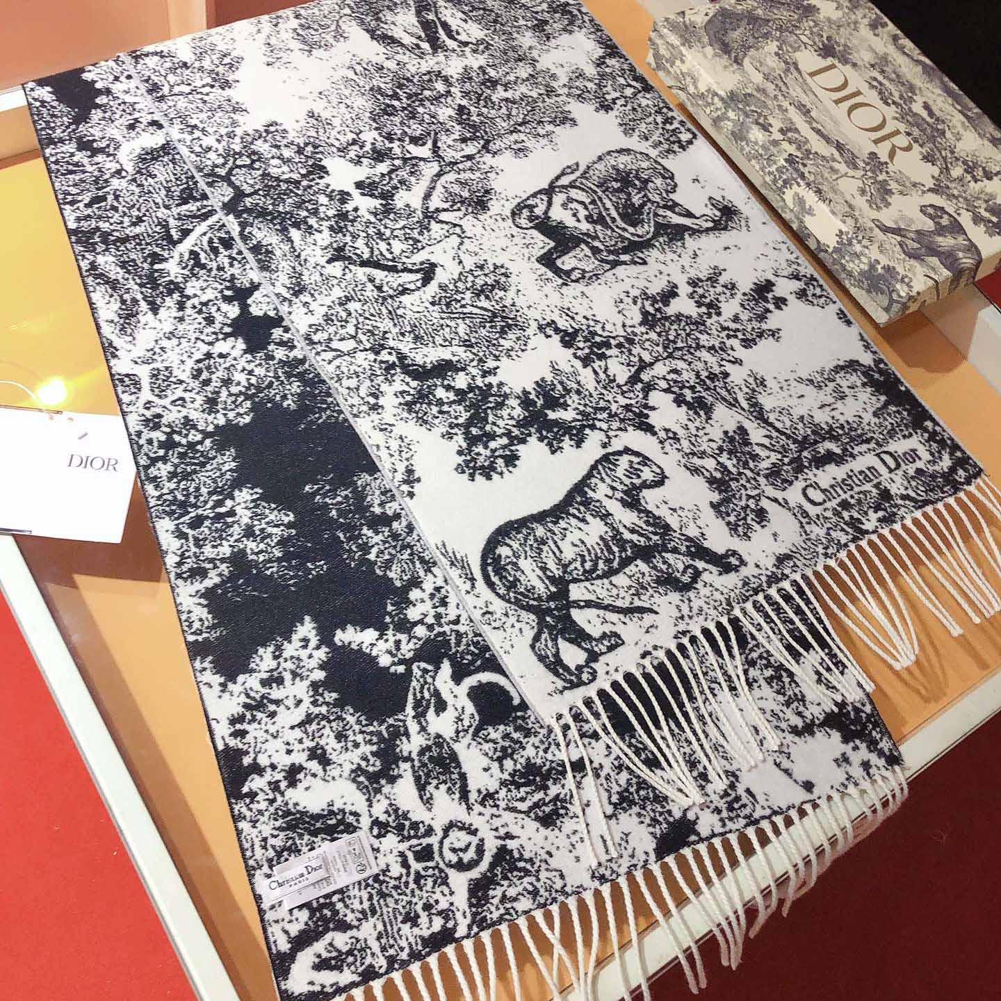 Dior Toile de Jouy Sauvage Scarf - DopestKickz