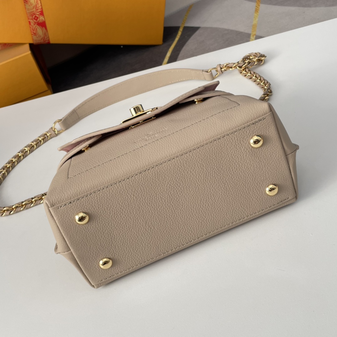 Louis Vuitton Greige Leather LockMe Ever Mini Bag    M21052 - DopestKickz