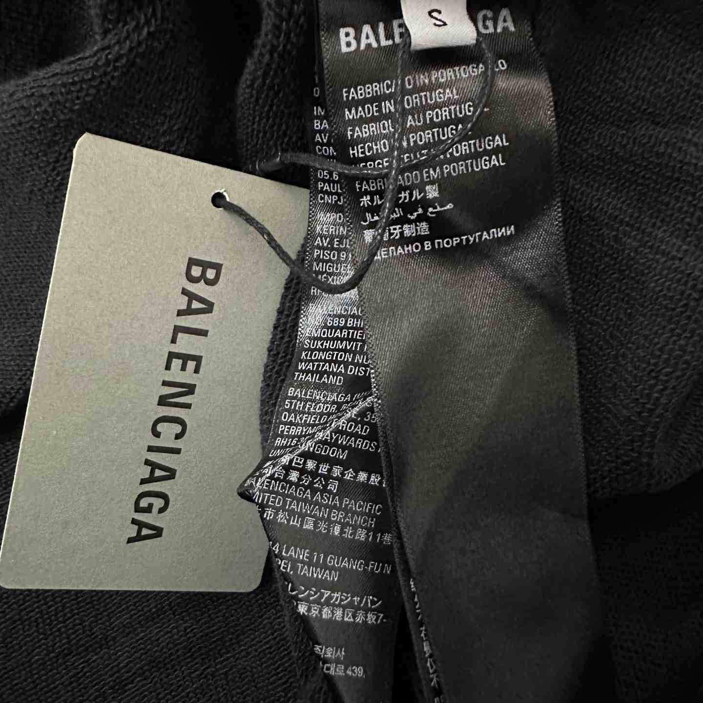 Balenciaga Tape Type Ripped Hoodie - DopestKickz