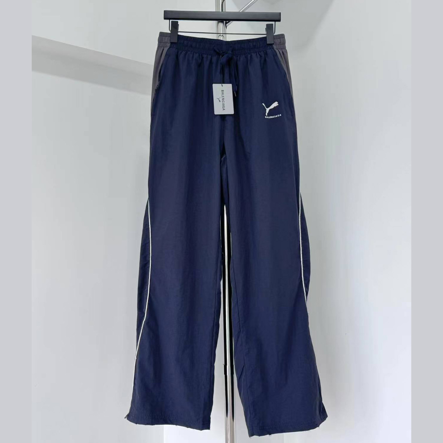 Balenciaga I PUMA Tracksuit Pants In Elephant Grey - DopestKickz