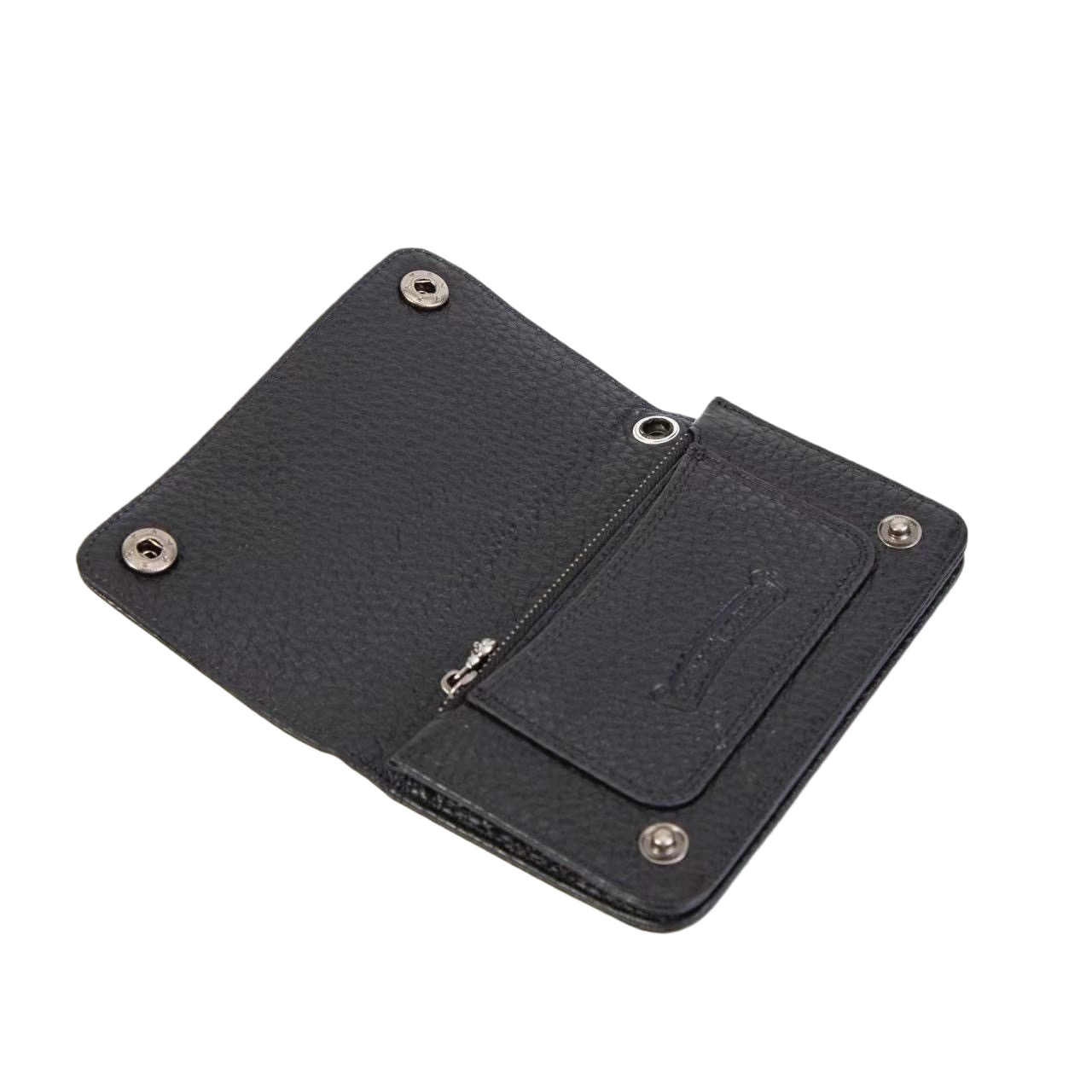 Chrome Heart Leather Cross Wallet - DopestKickz
