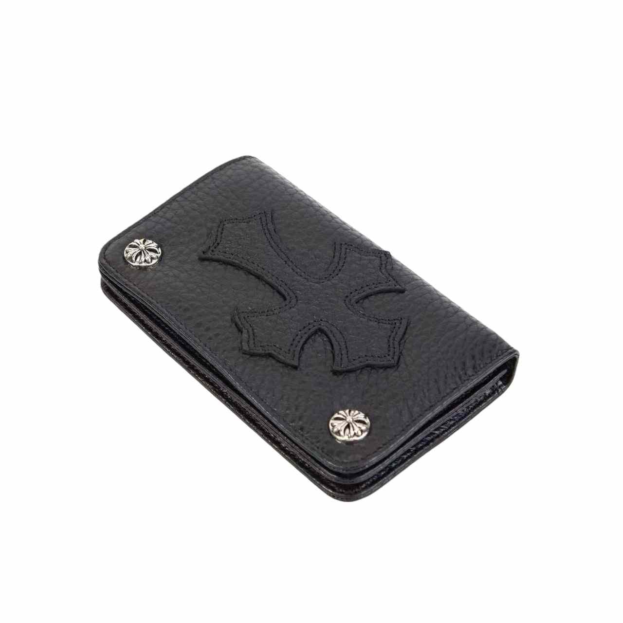 Chrome Heart Leather Cross Wallet - DopestKickz