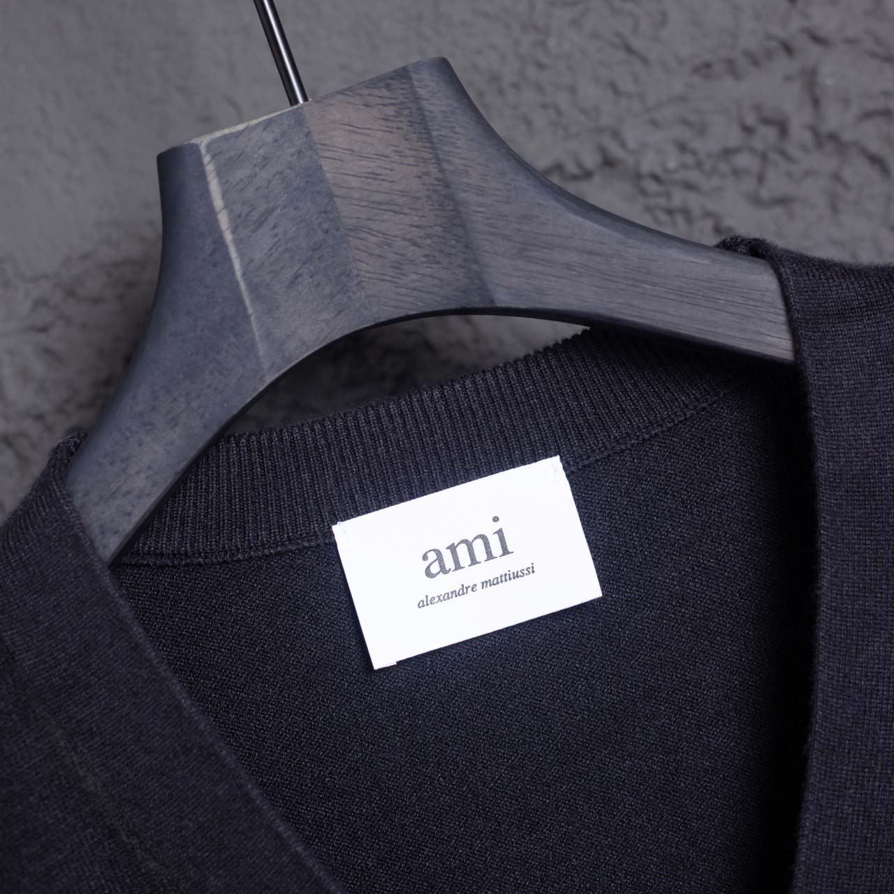 AMI Paris Ami De Coeur Wool Cardigan - DopestKickz