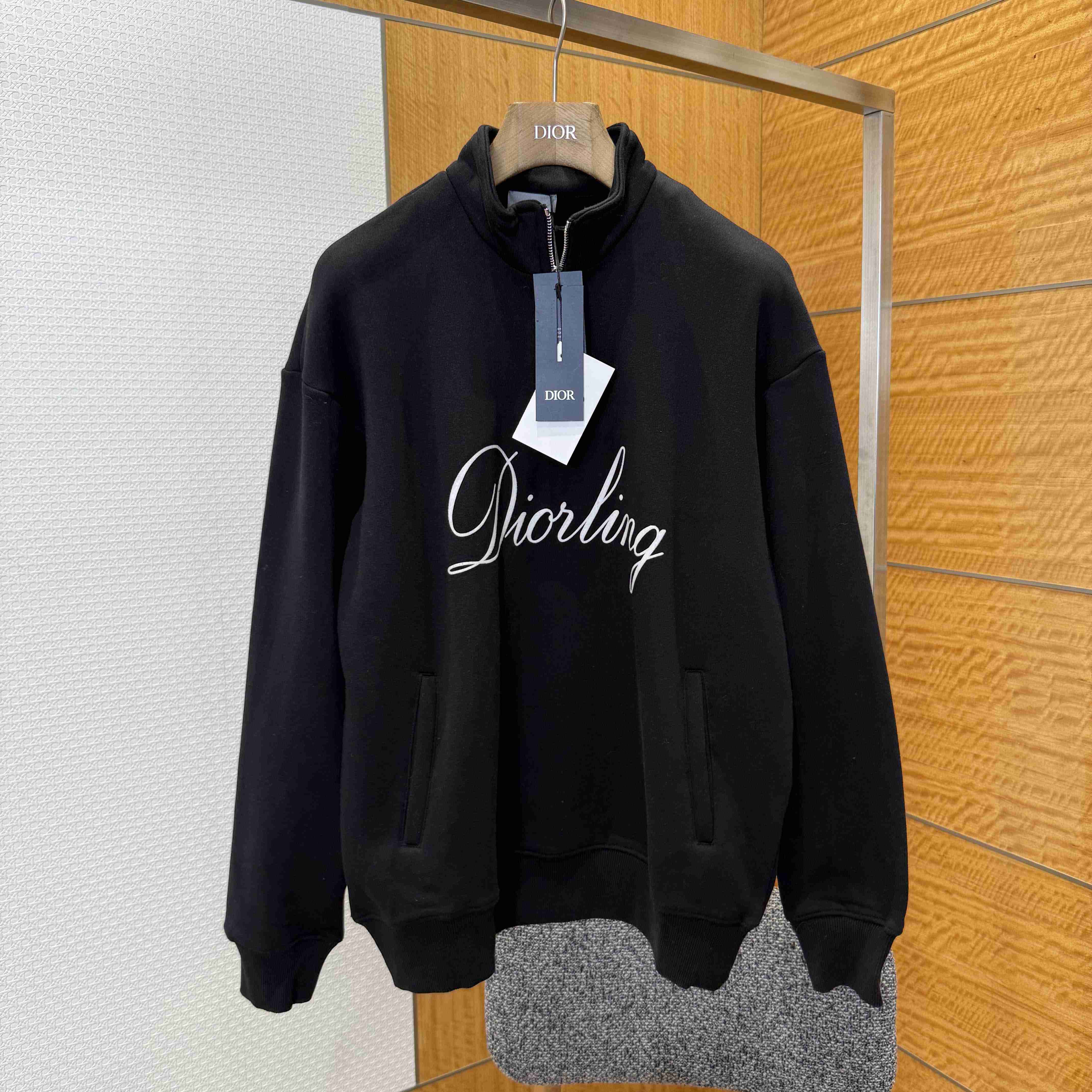 Dior Diorling Sweatshirt with Zipped Collar - DopestKickz