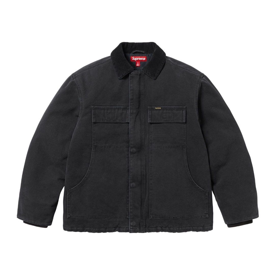 Supreme Old English Canvas Work Jacket - DopestKickz