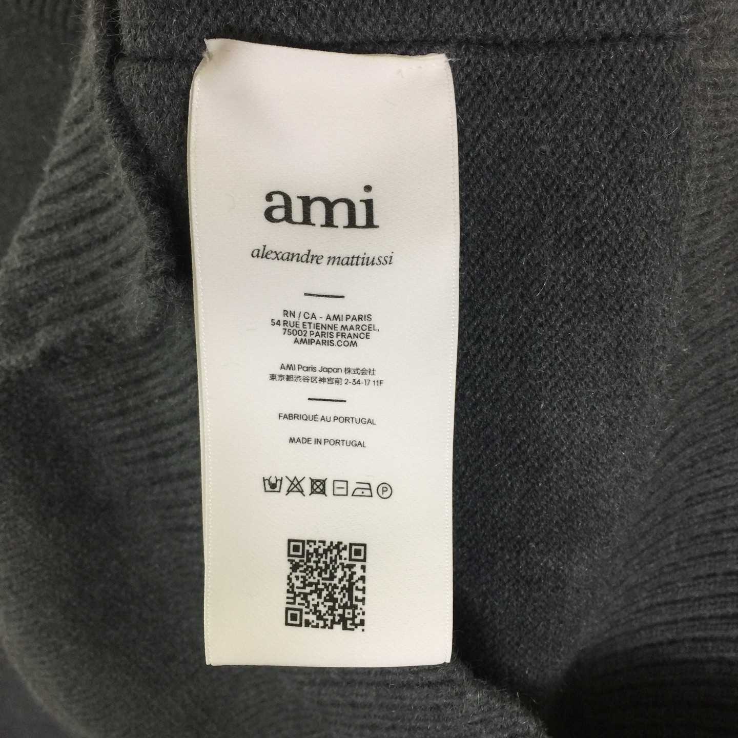 AMI Paris Ami De Coeur Wool Cardigan - DopestKickz