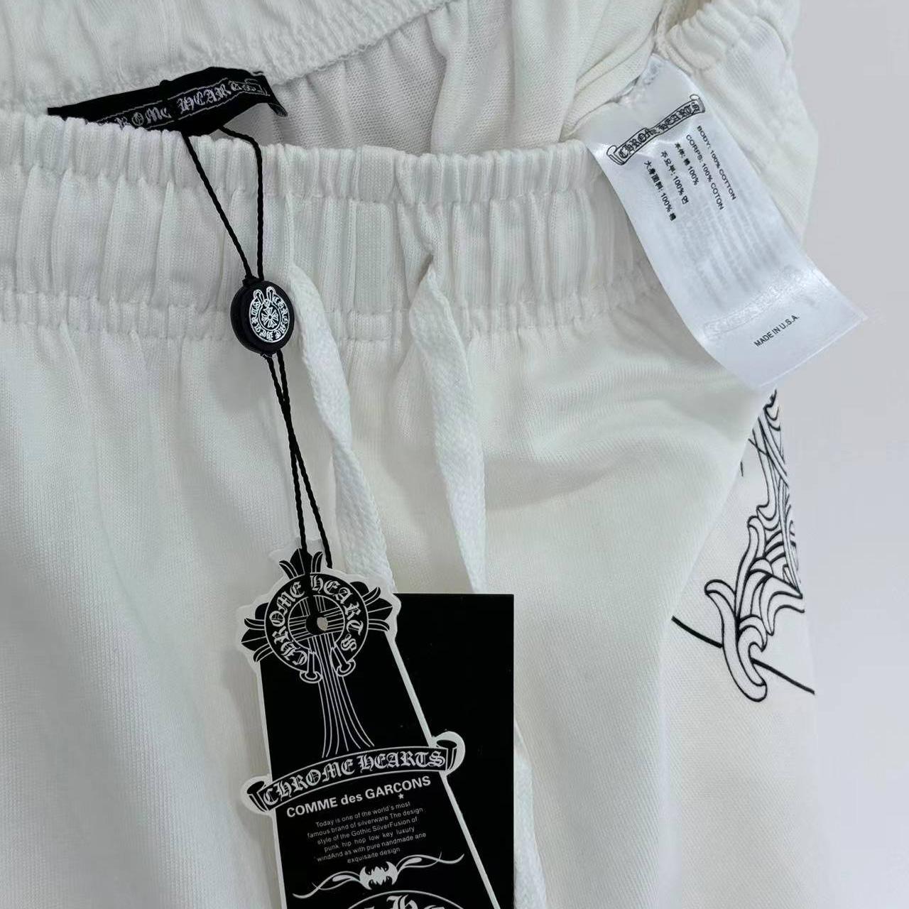 Chrome Hearts - x Deadly Doll White Comic Print Pants - DopestKickz