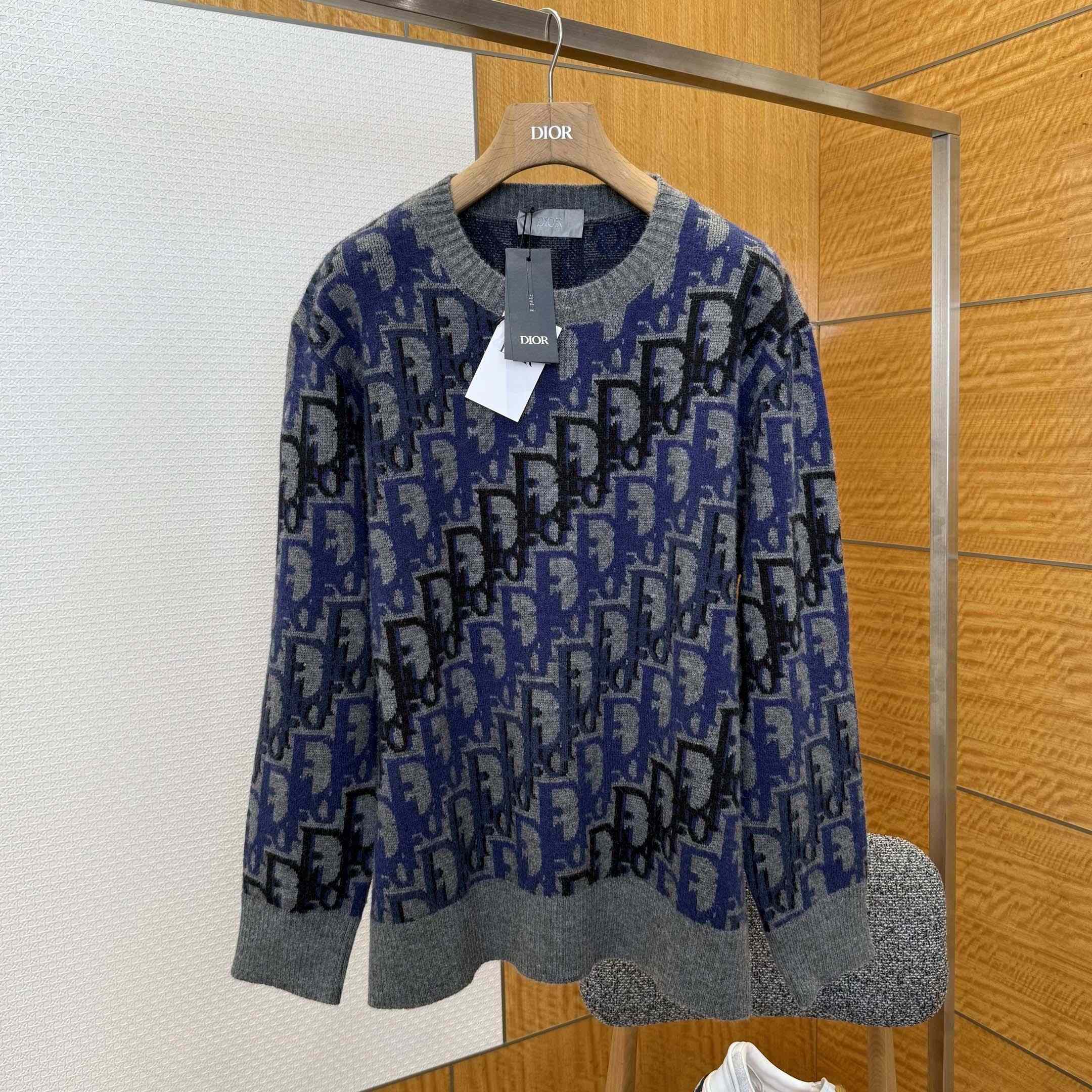 Dior Oblique Sweater  - DopestKickz