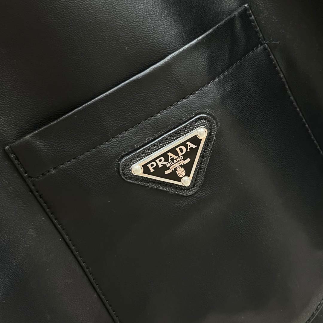 Prada Nappa Leather Shirt - DopestKickz