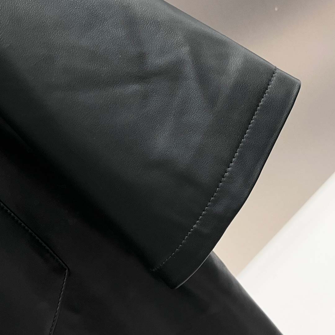 Prada Nappa Leather Shirt - DopestKickz