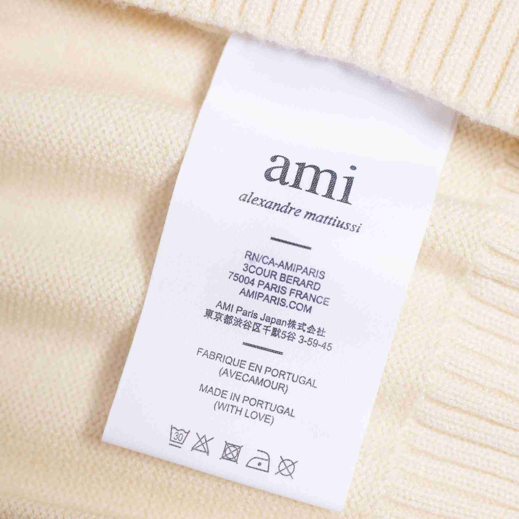 AMI Paris Ami De Coeur Patch Sweater - DopestKickz