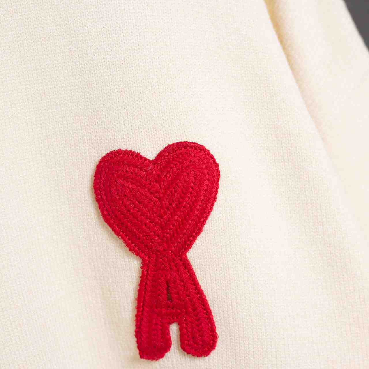 AMI Paris Ami De Coeur Patch Sweater - DopestKickz