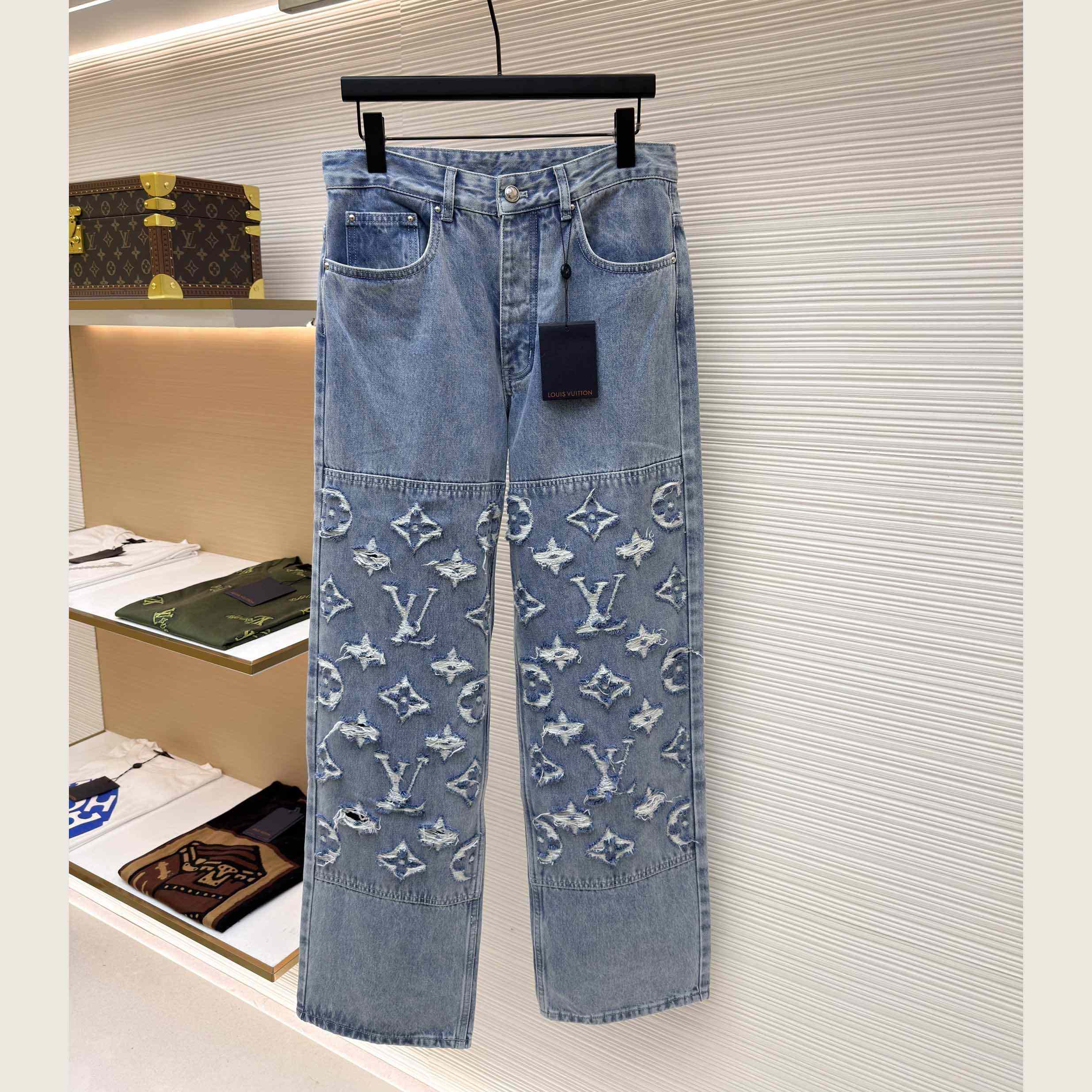 Louis Vuitton Denim Skate Jeans - DopestKickz