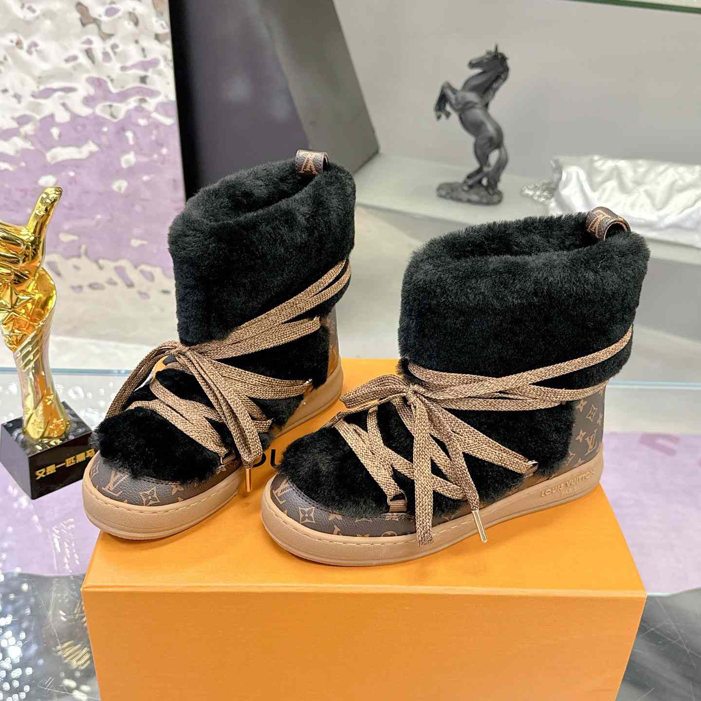 Louis Vuitton LV Cloud Lace-Up Ankle Boot Sneaker  1AIV21 - DopestKickz