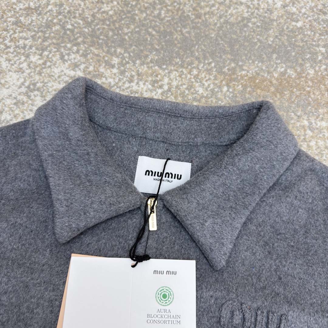 Miu Miu Double Cashmere Blouson Jacket - DopestKickz