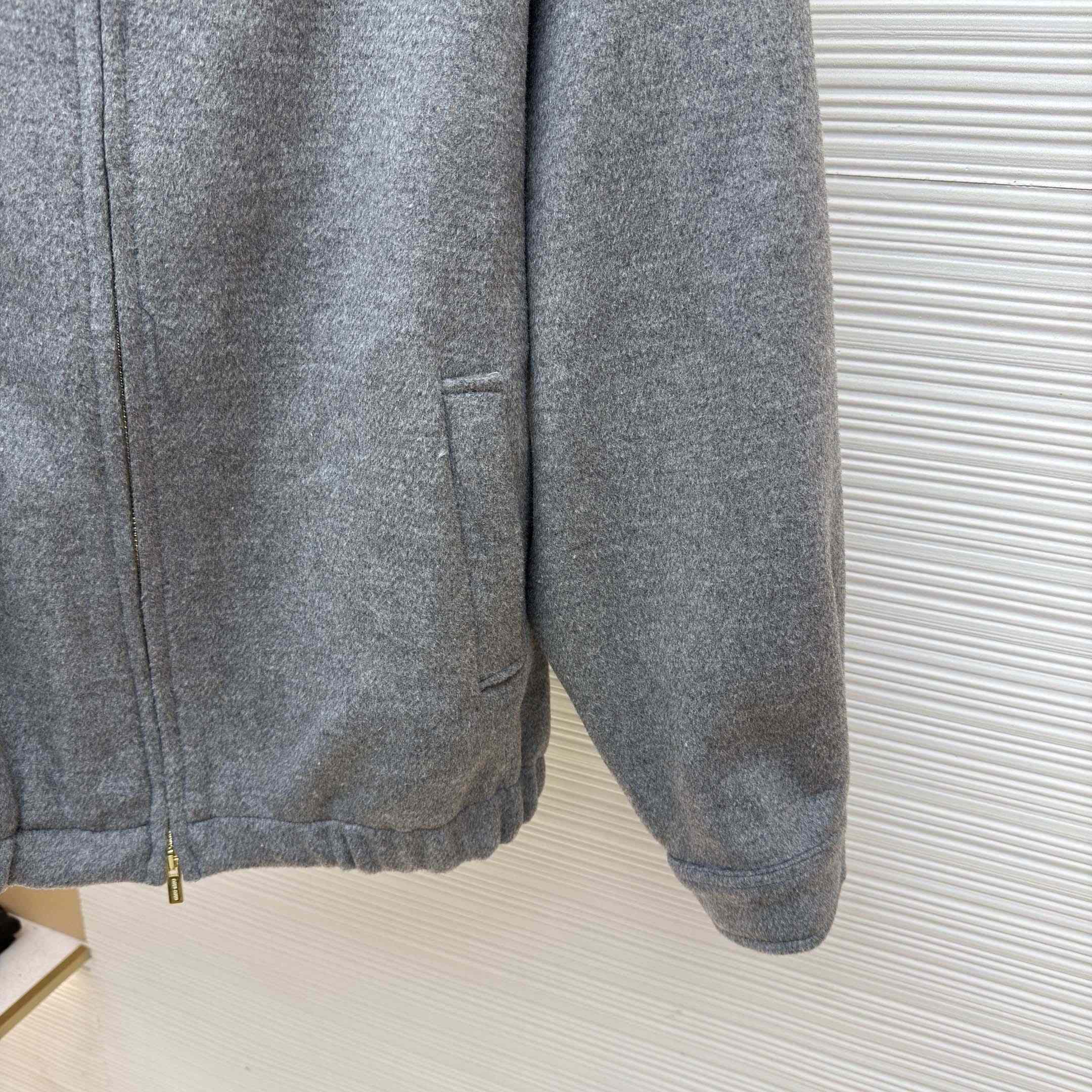 Miu Miu Double Cashmere Blouson Jacket - DopestKickz