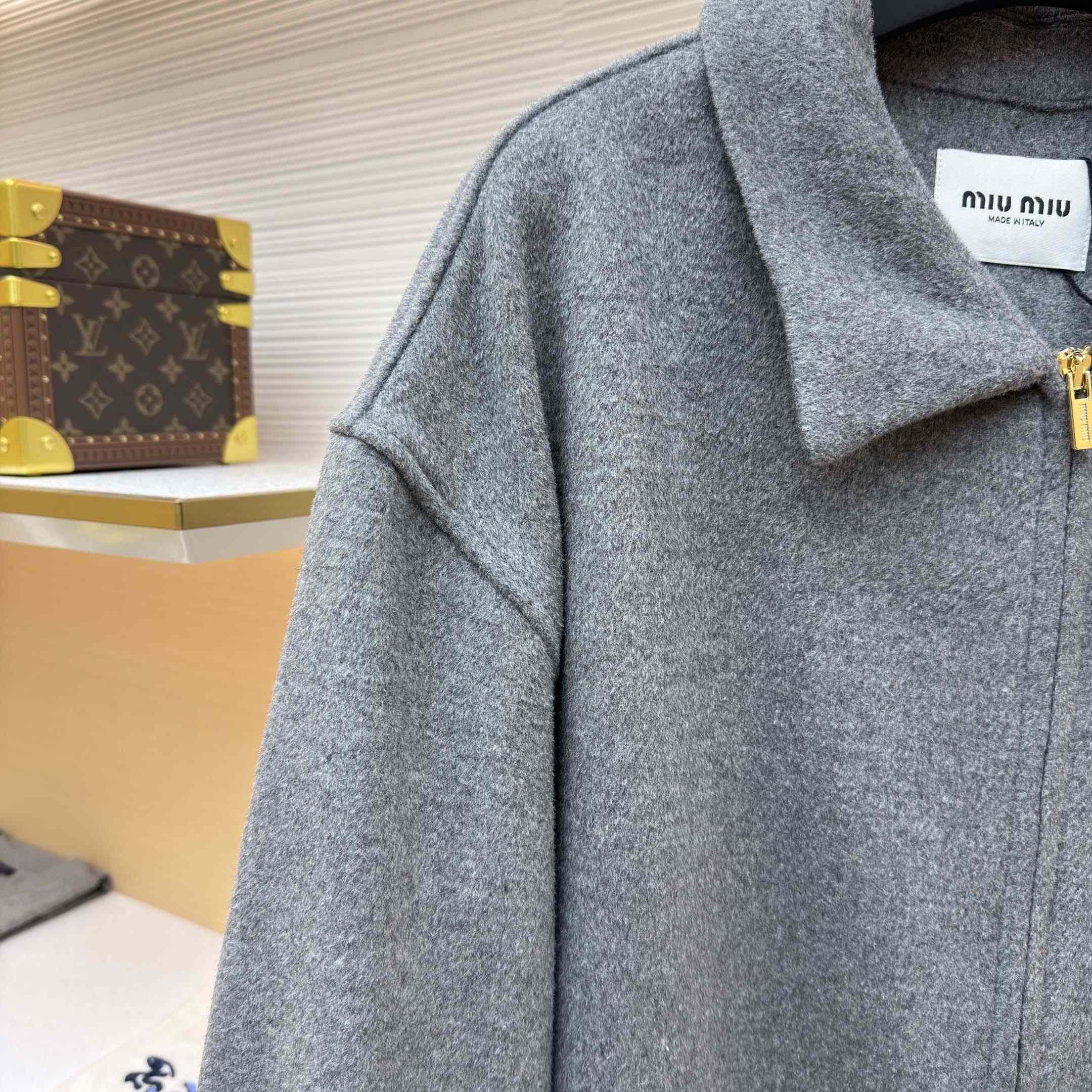 Miu Miu Double Cashmere Blouson Jacket - DopestKickz