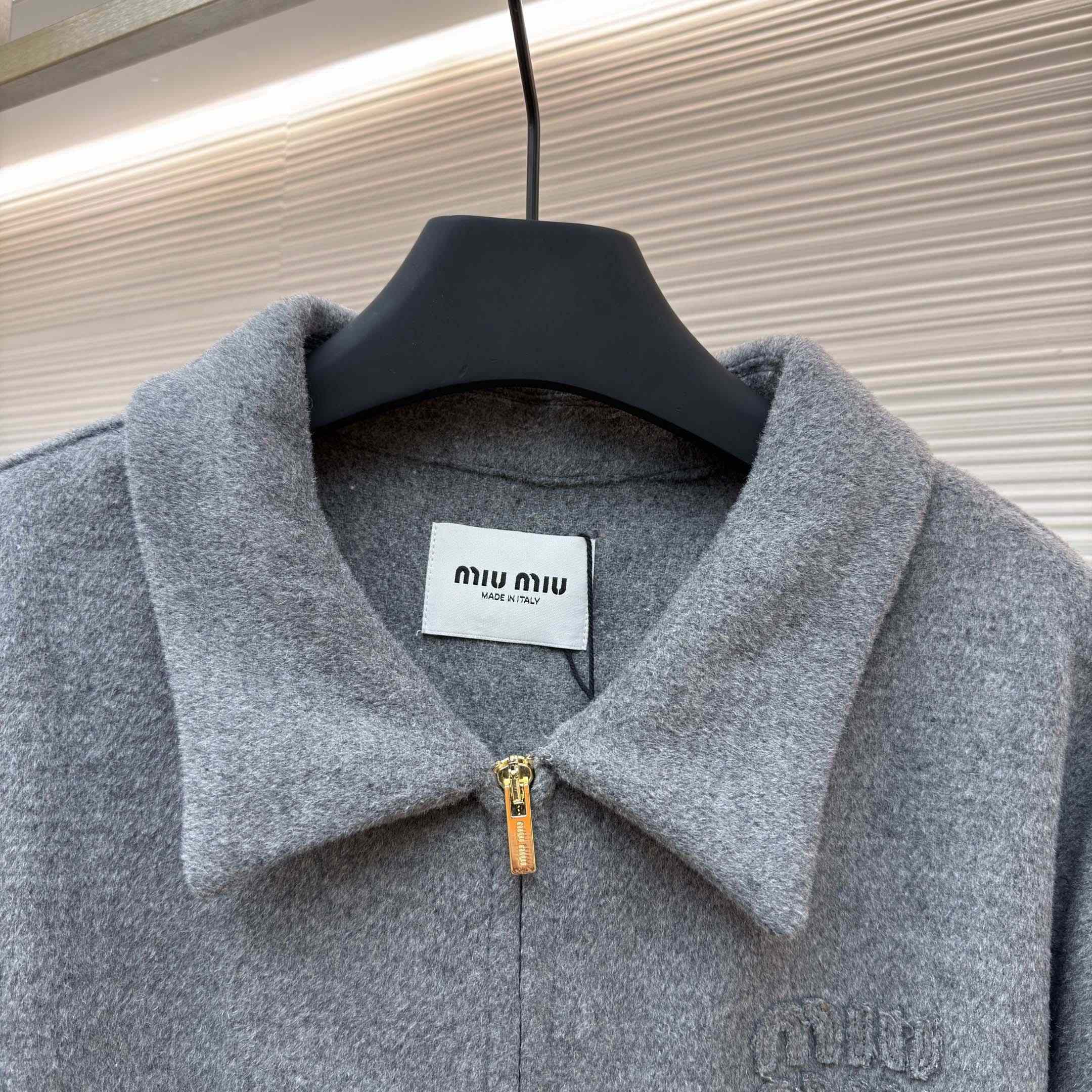 Miu Miu Double Cashmere Blouson Jacket - DopestKickz