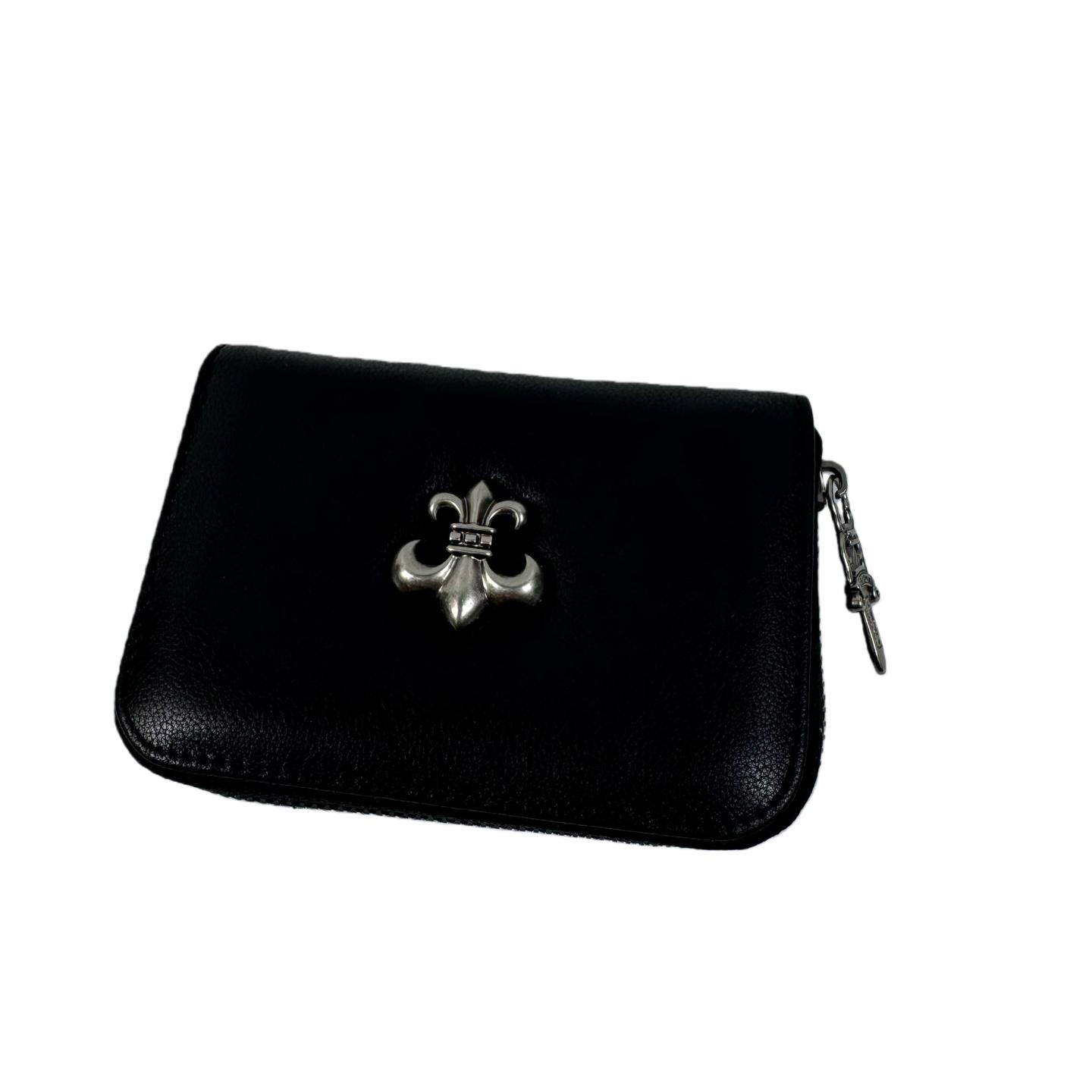 Chrome Heart Leather Cross Wallet - DopestKickz